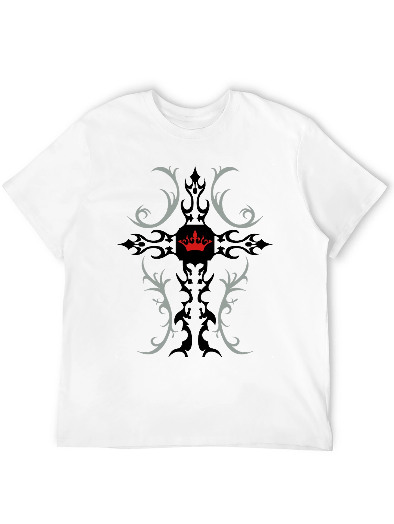 Black Crown Crest Graphic Tee