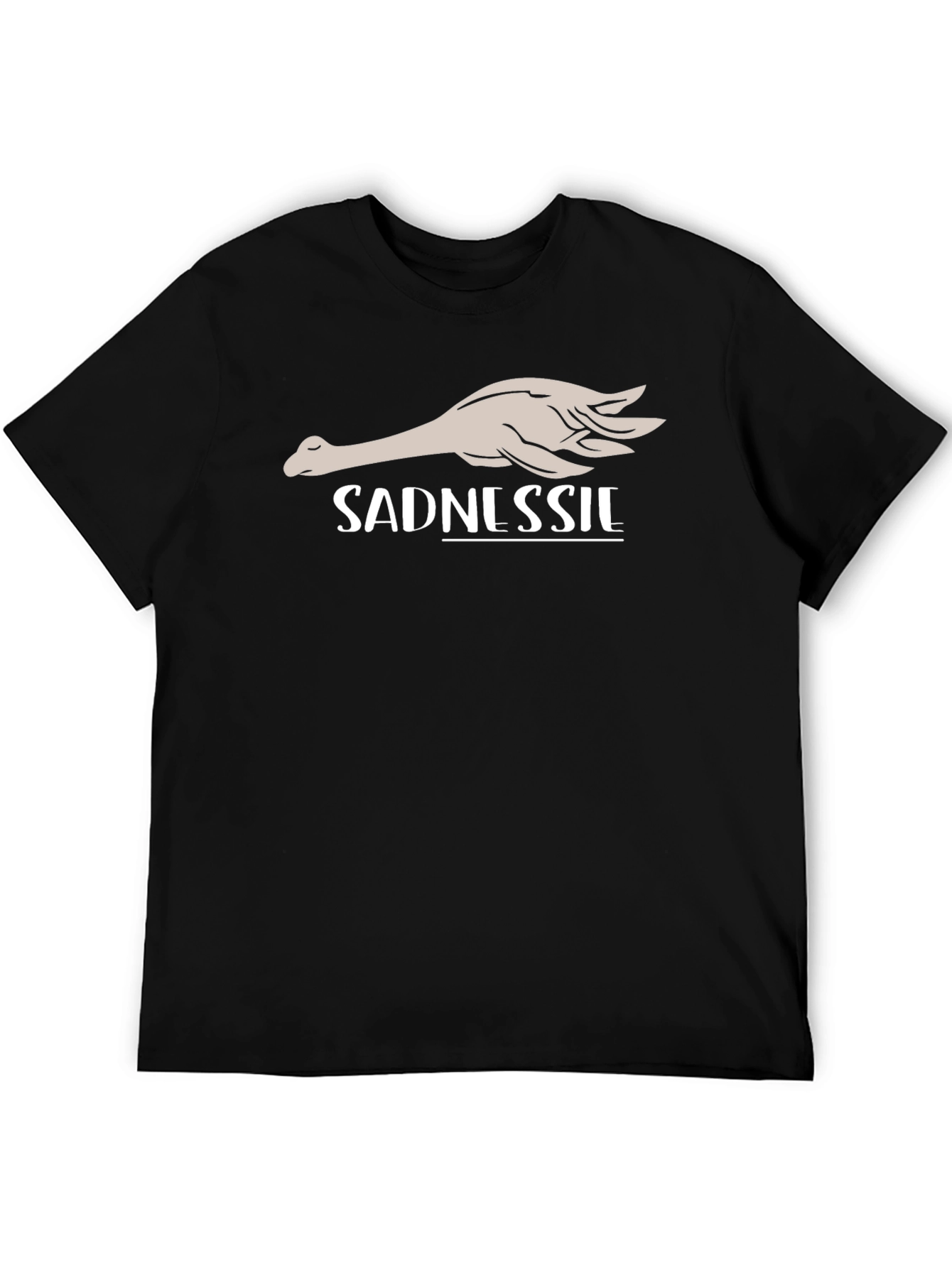 Sadnesssie Graphic Tee - Black Cotton T-Shirt