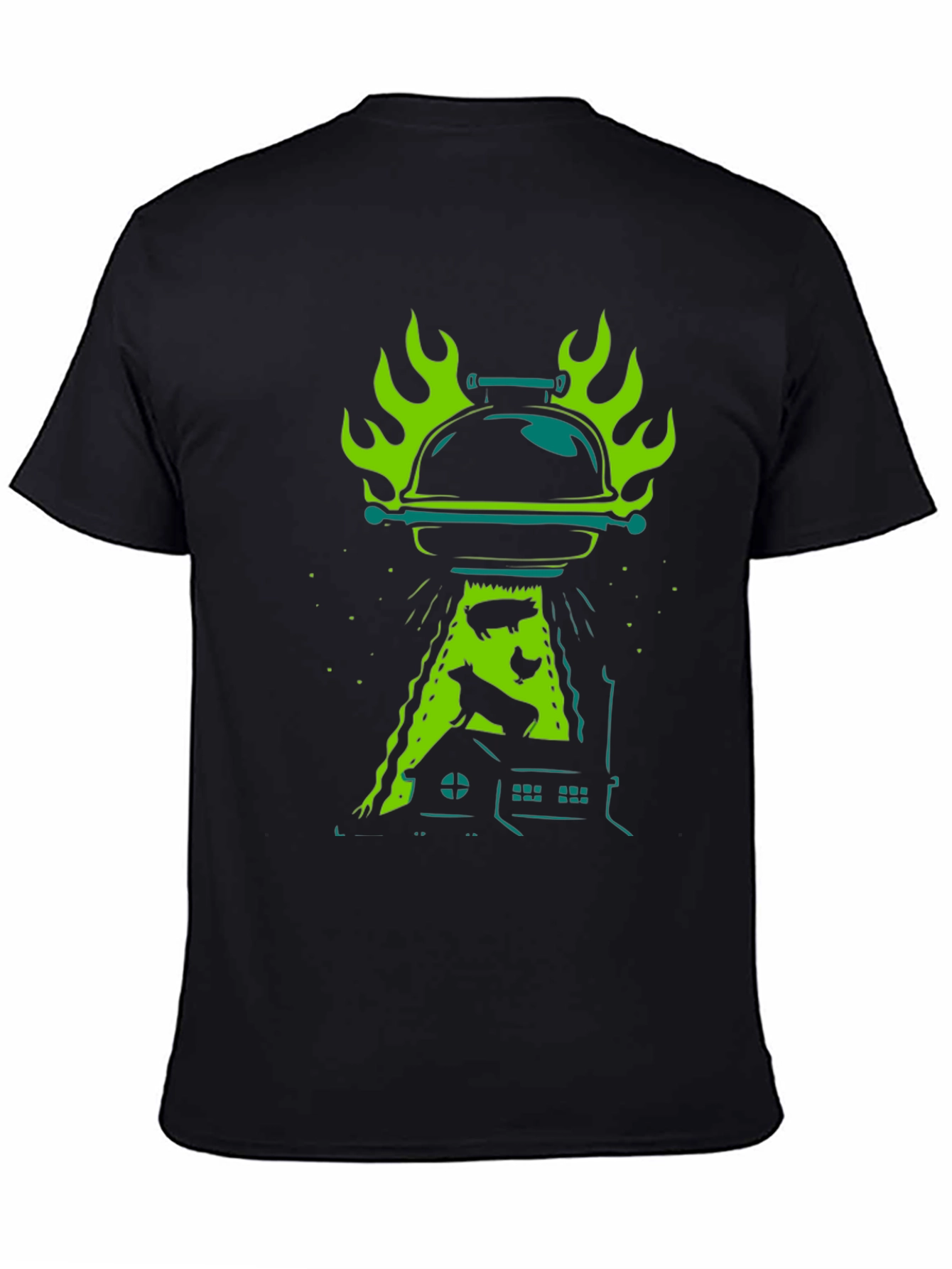 BBQ Alien Abduction Graphic Tee