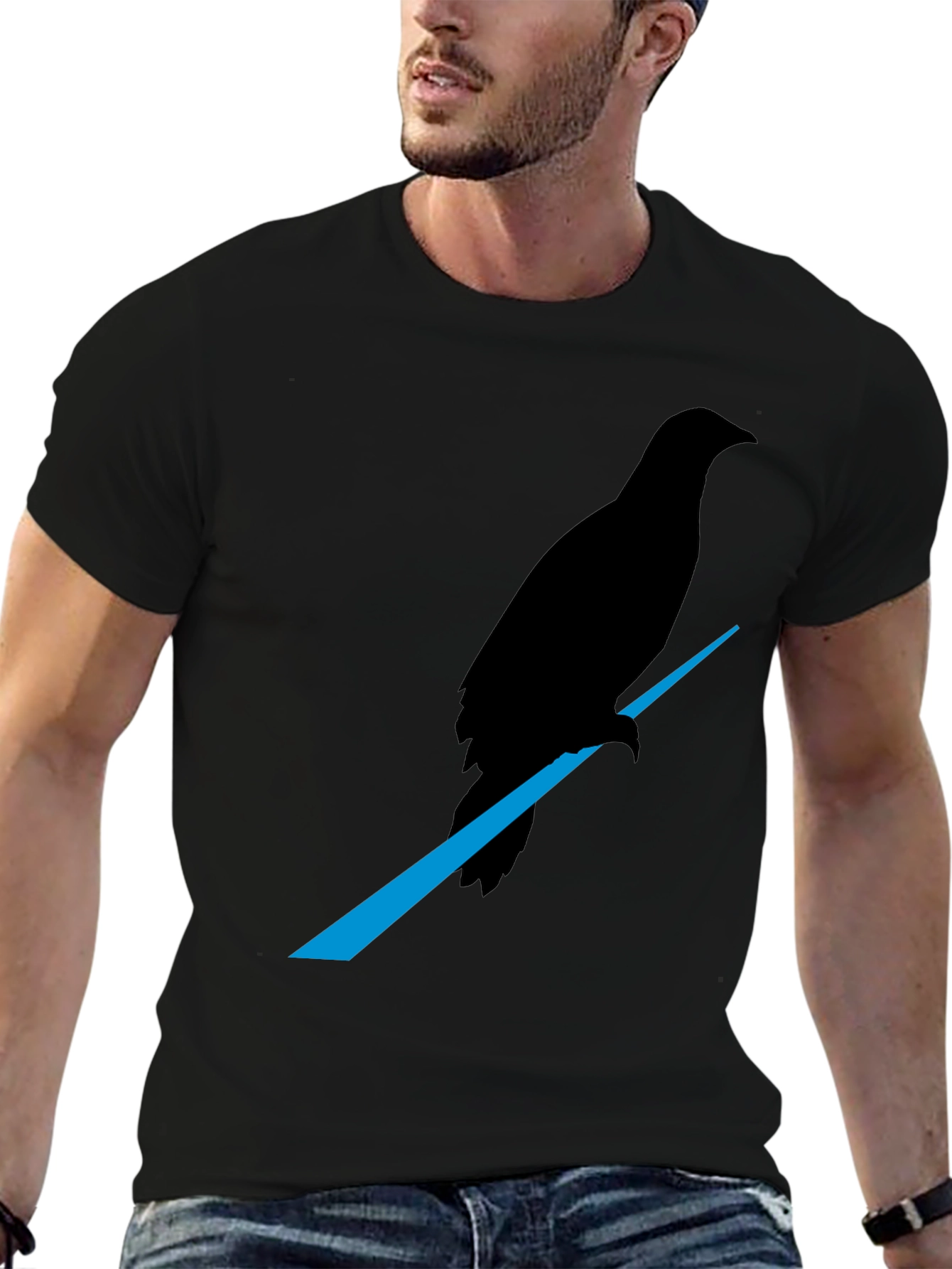 Raven Graphic Tee - Mens Black T-Shirt