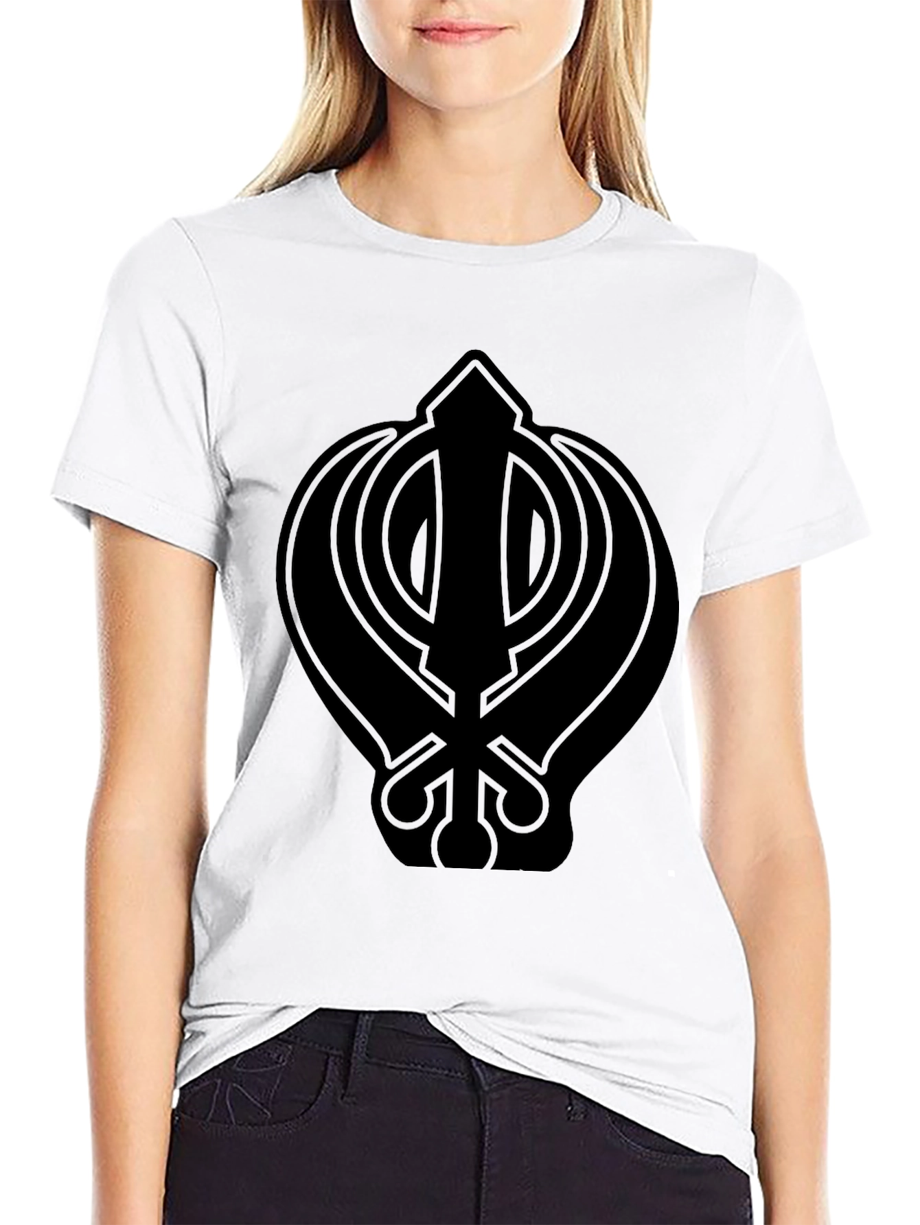 Black Khanda Symbol T-Shirt