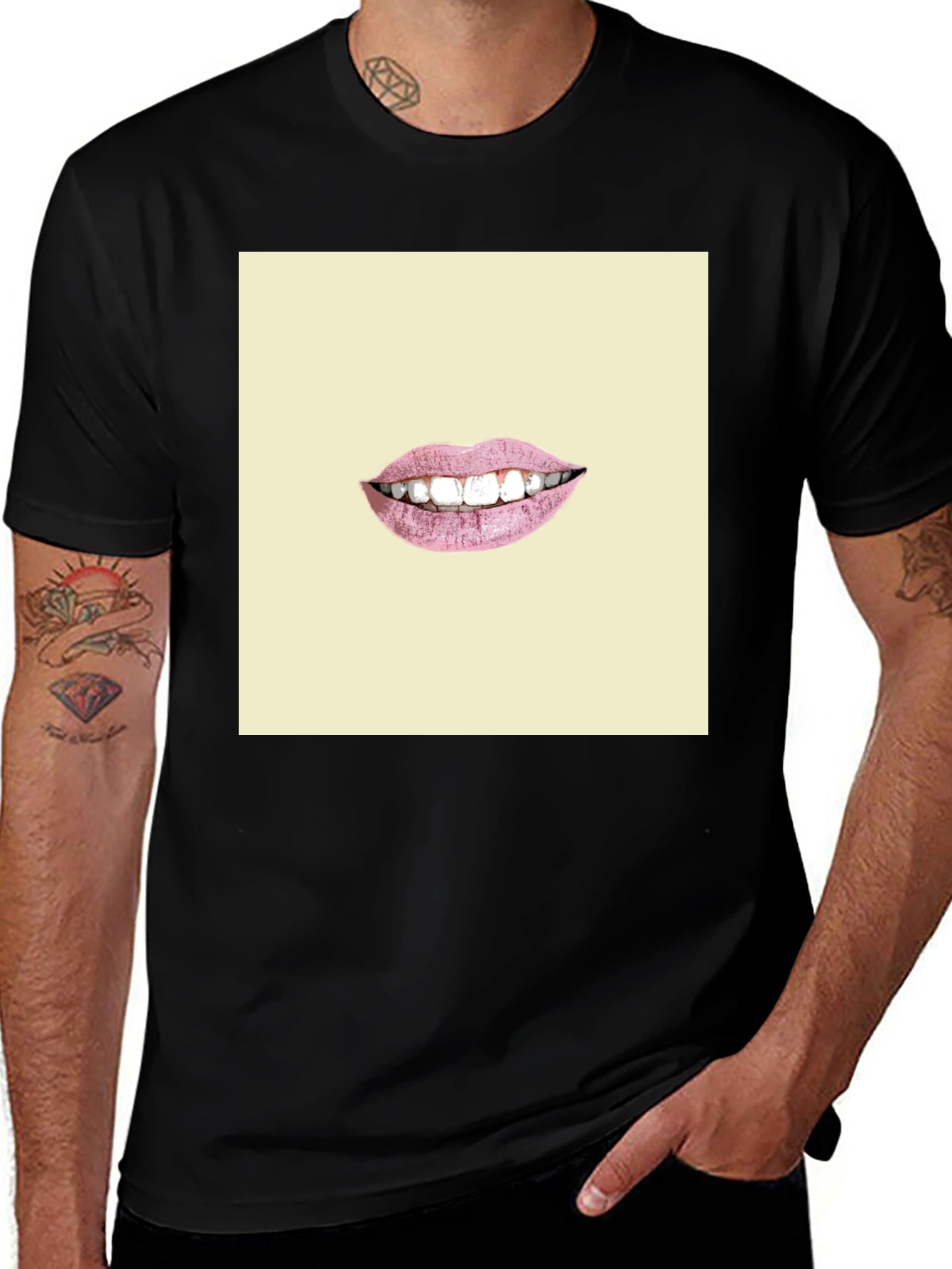 Illustrated Lips Graphic Tee