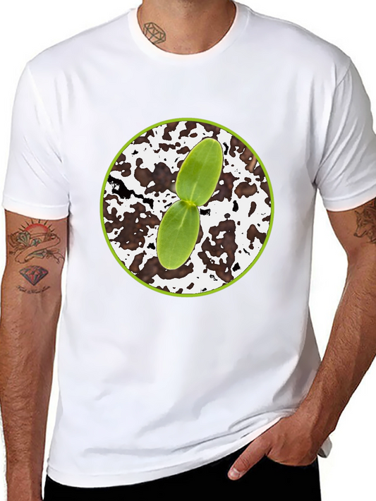 Seedling Graphic Tee - Black Cotton Comfort