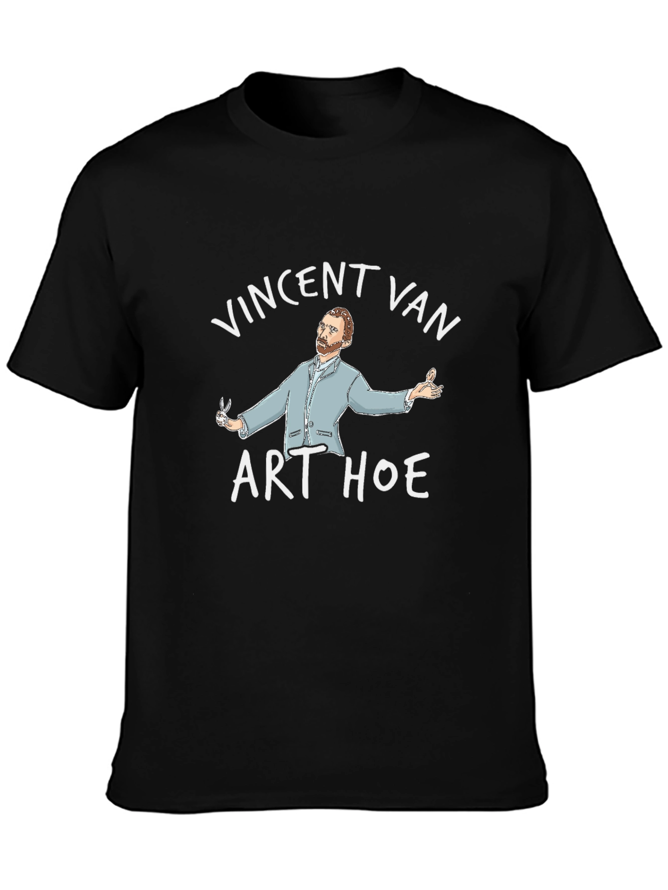 Vincent Van Art Hoe Black T-Shirt