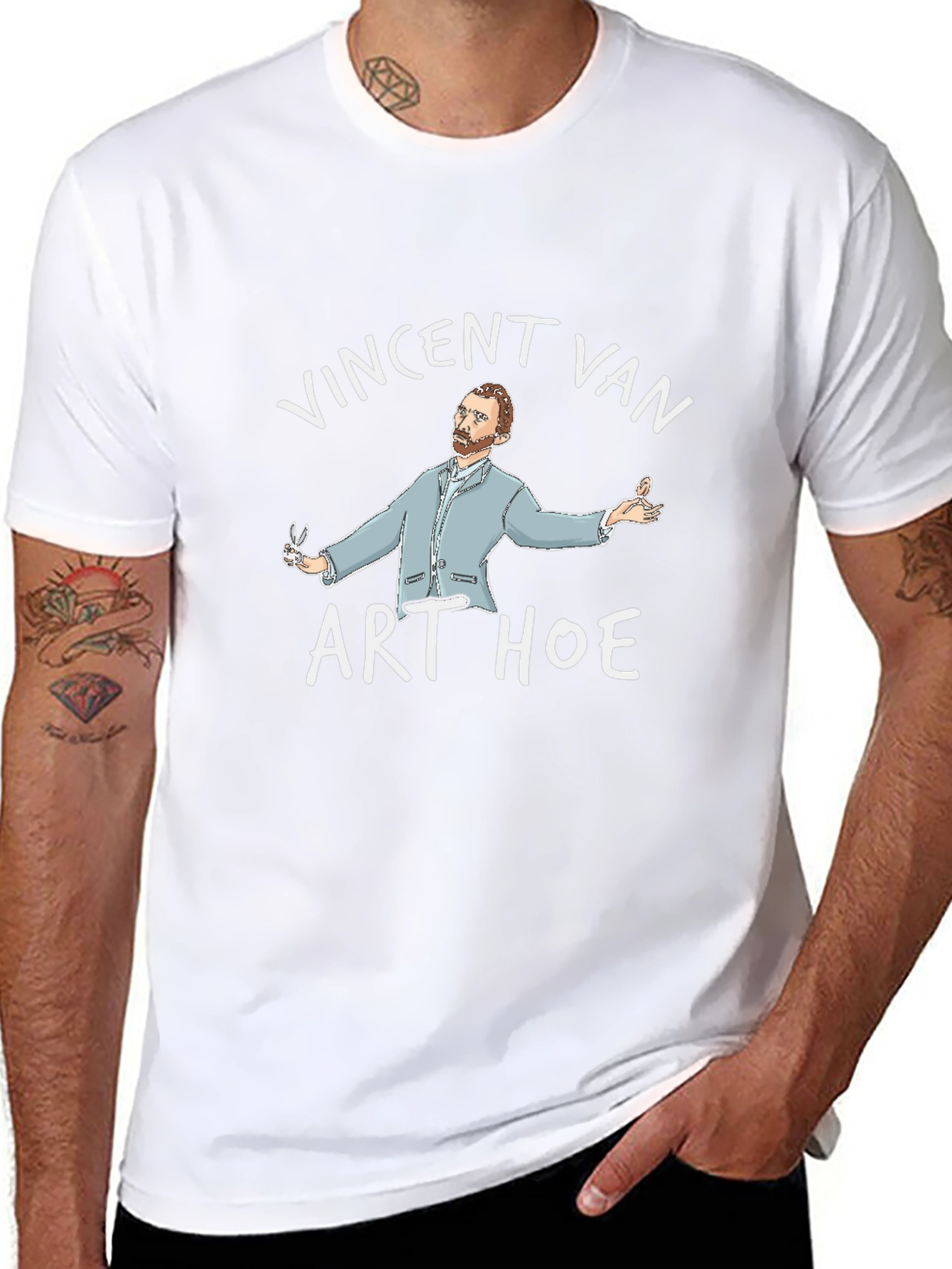 Vincent Van Art Hoe Black T-Shirt