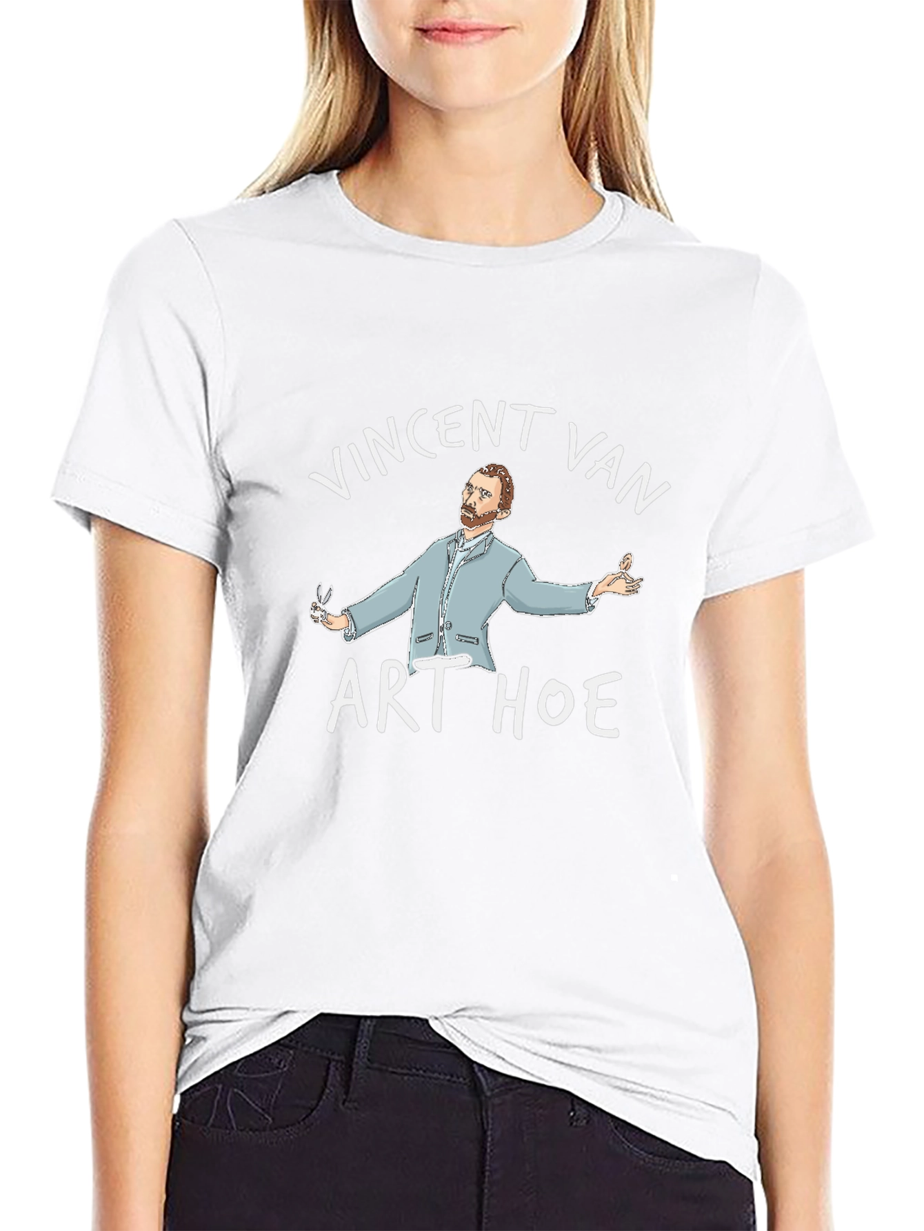 Vincent Van Art Hoe Black T-Shirt