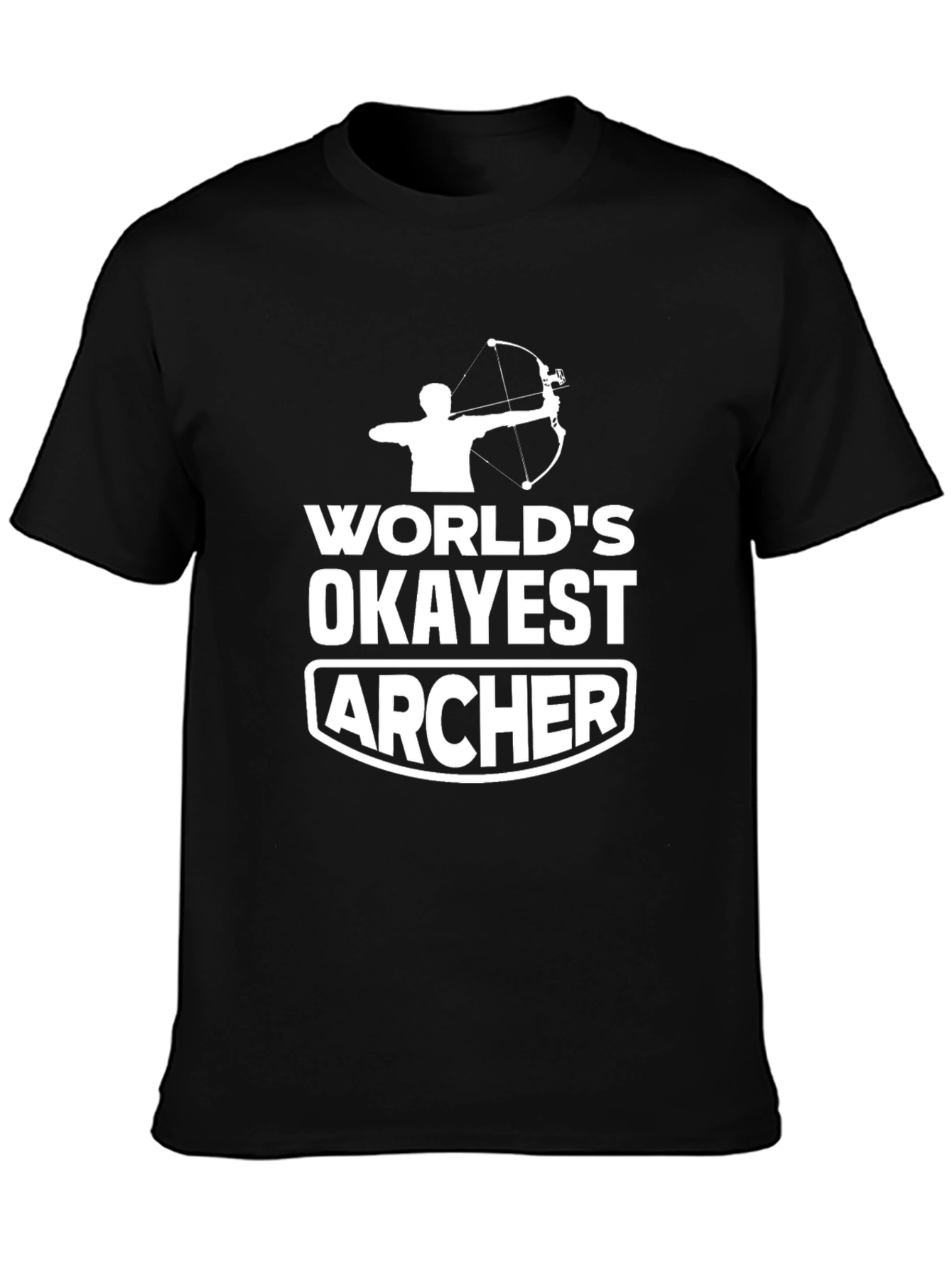 Worlds Okayest Archer T-Shirt - Funny Archery Tee