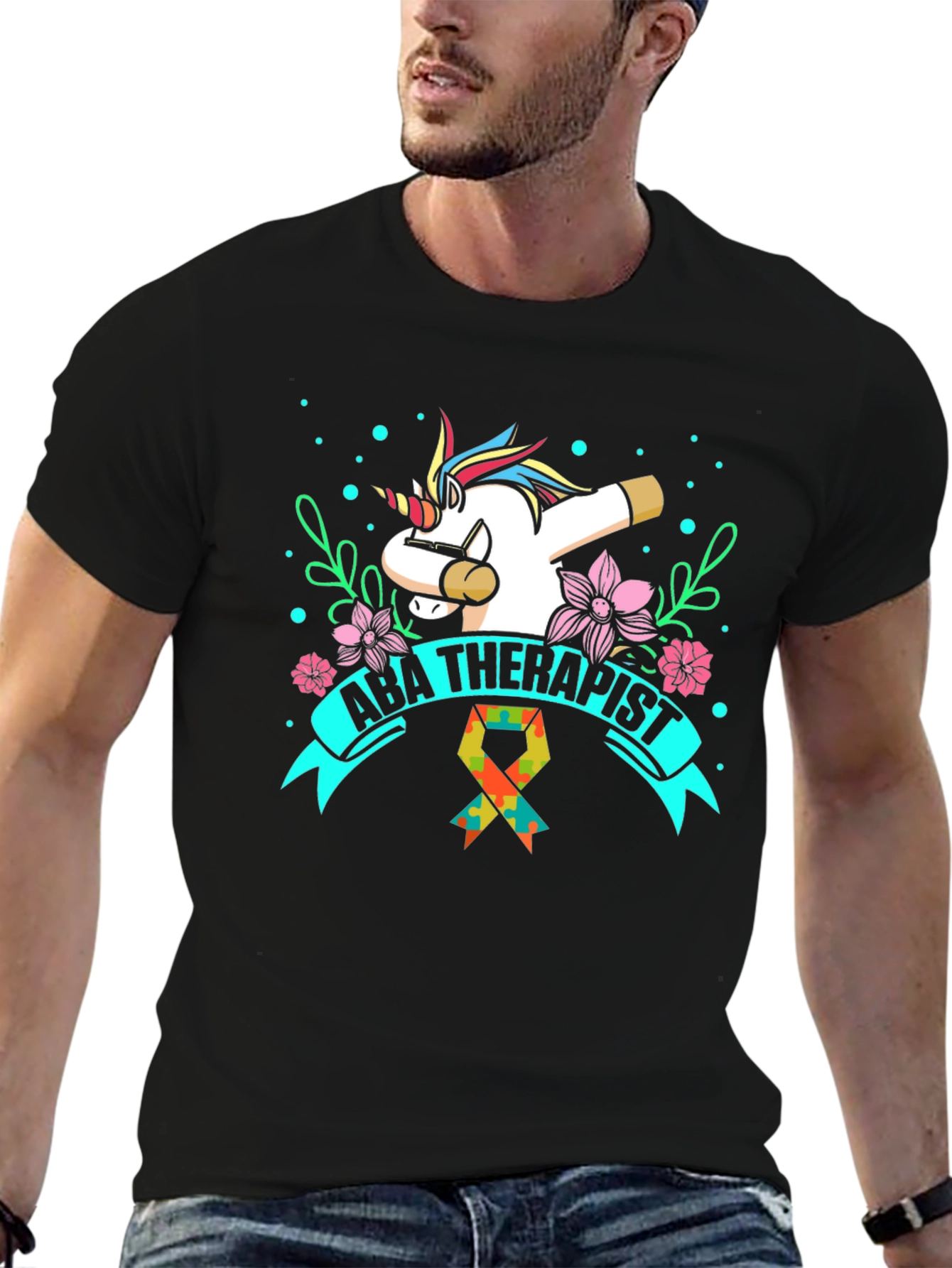 ABA Therapist Unicorn Dab T-Shirt