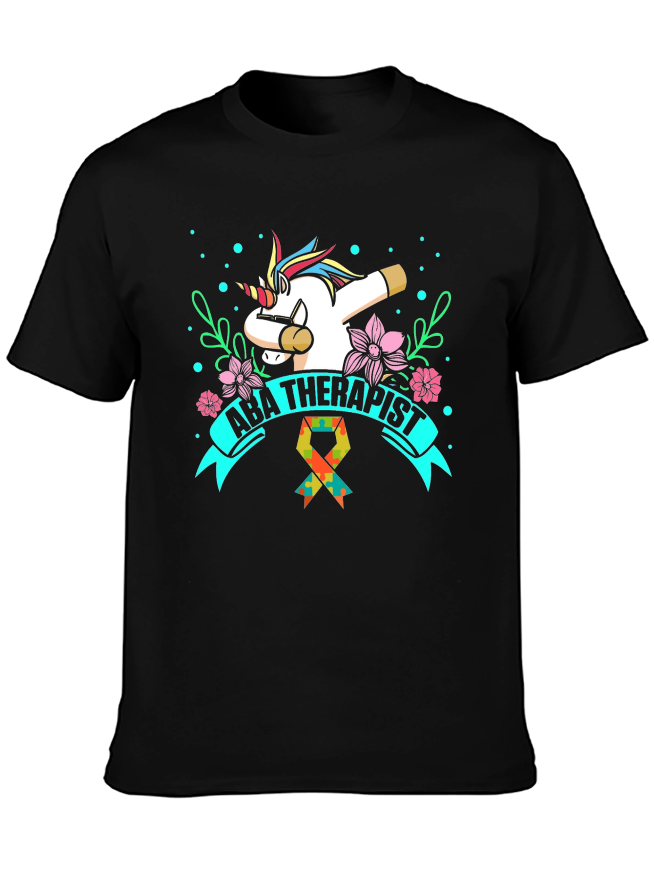 ABA Therapist Unicorn Dab T-Shirt