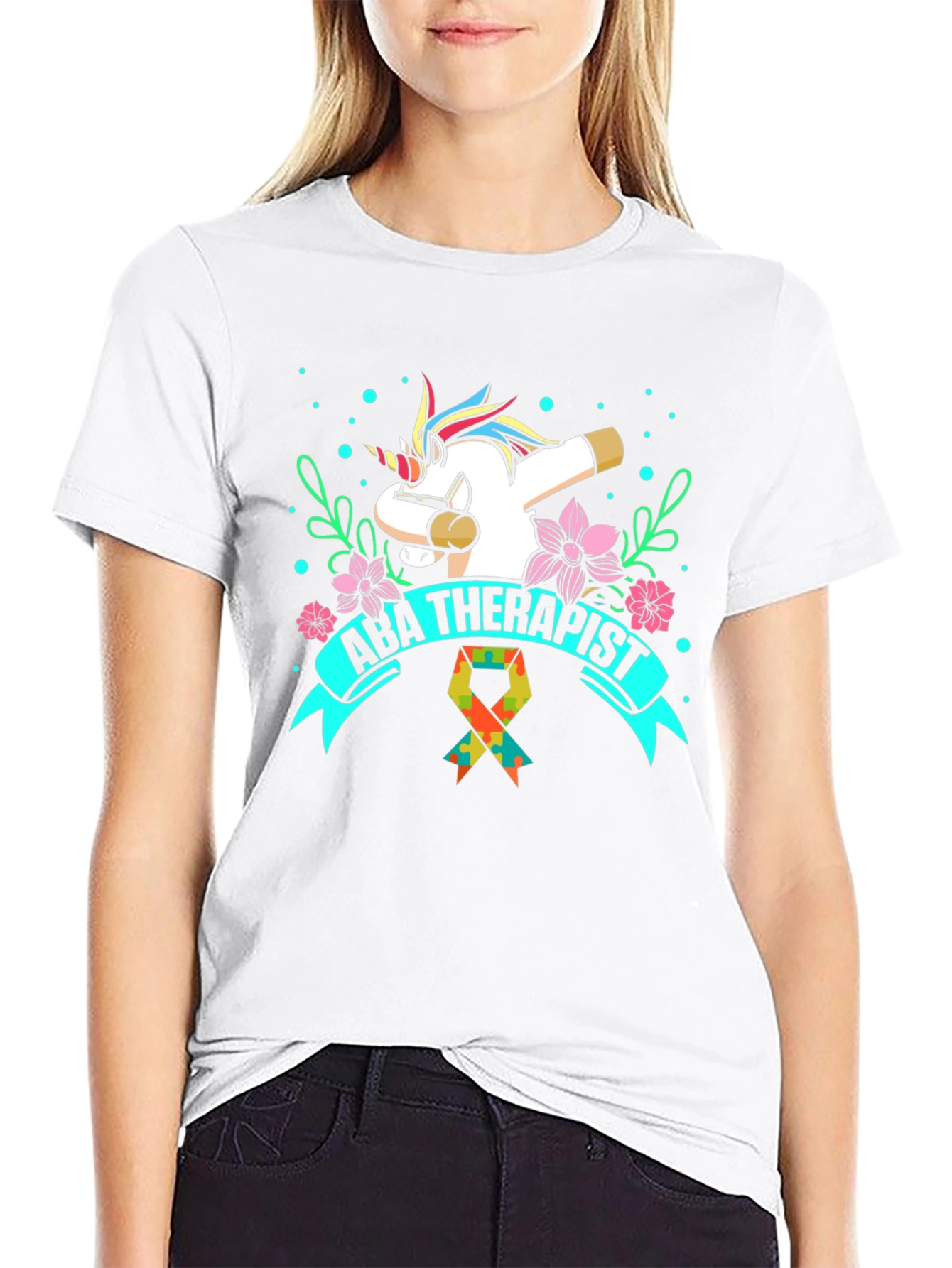 ABA Therapist Unicorn Dab T-Shirt