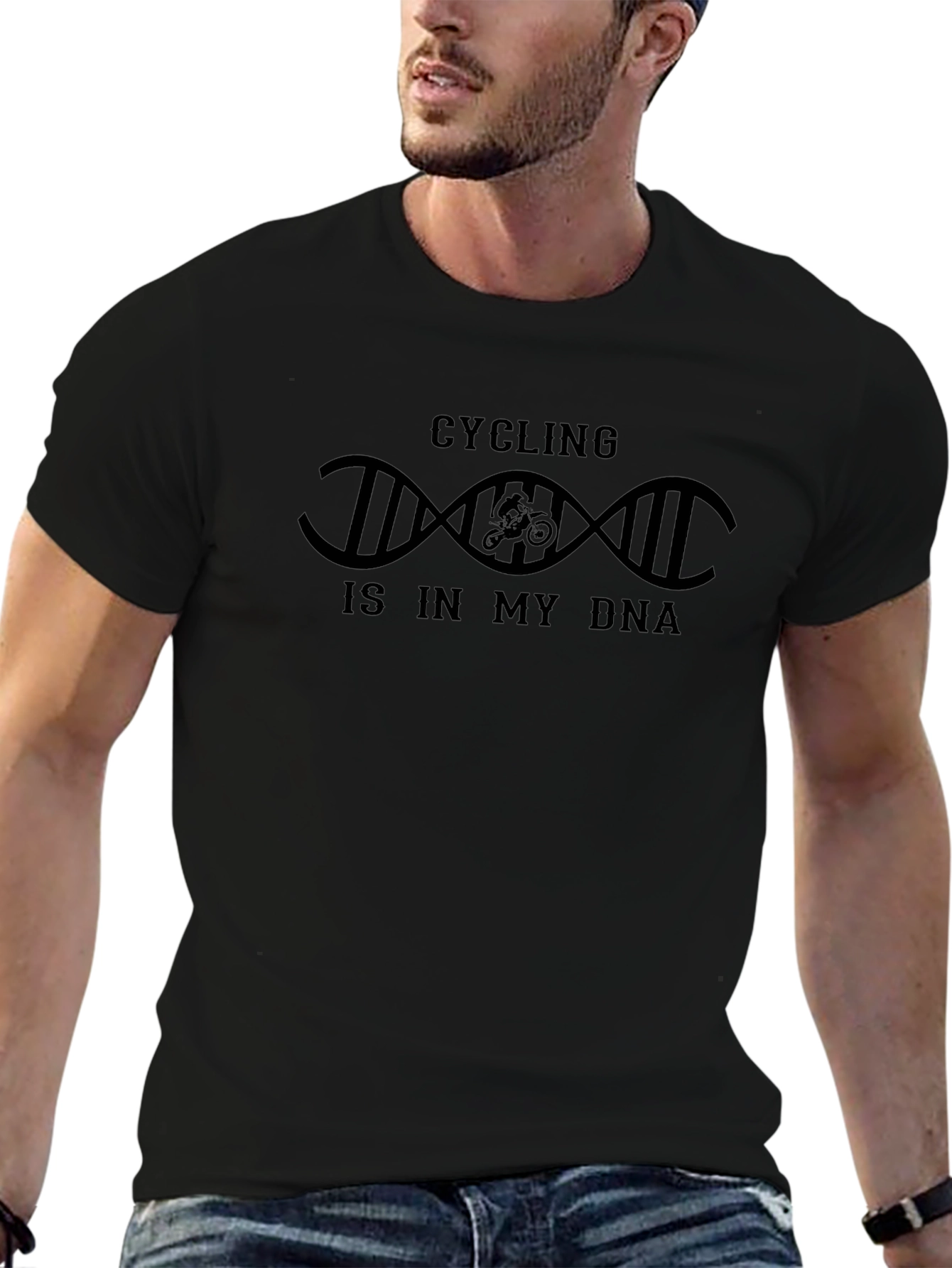 Cycling DNA T-Shirt | Sporty Graphic Tee