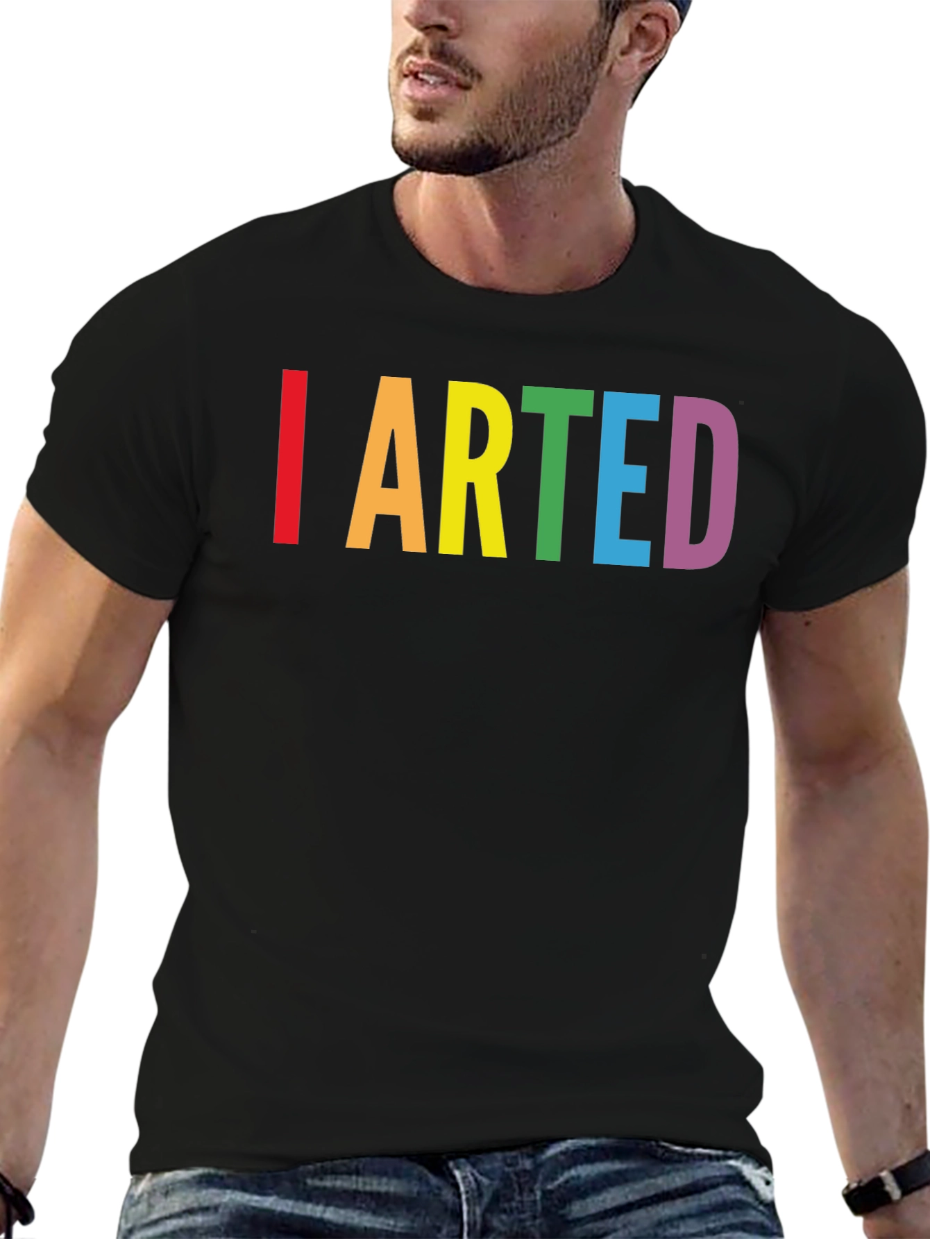 I Arted Funny Rainbow T-Shirt