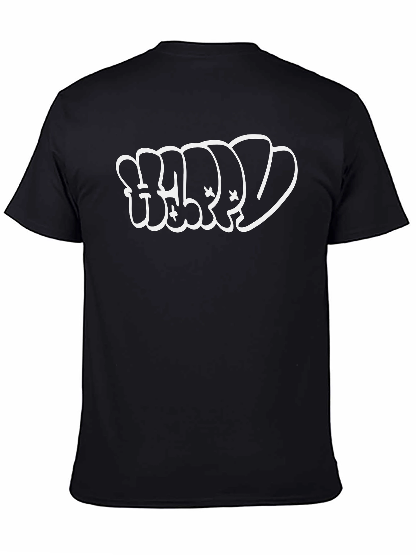 Graffiti Style Black Graphic Tee