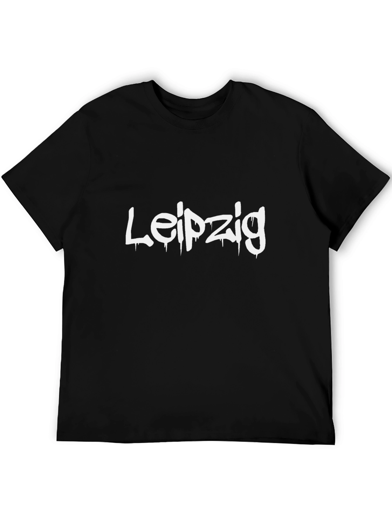 Leipzig Graphic Tee - Urban Style Black T-Shirt