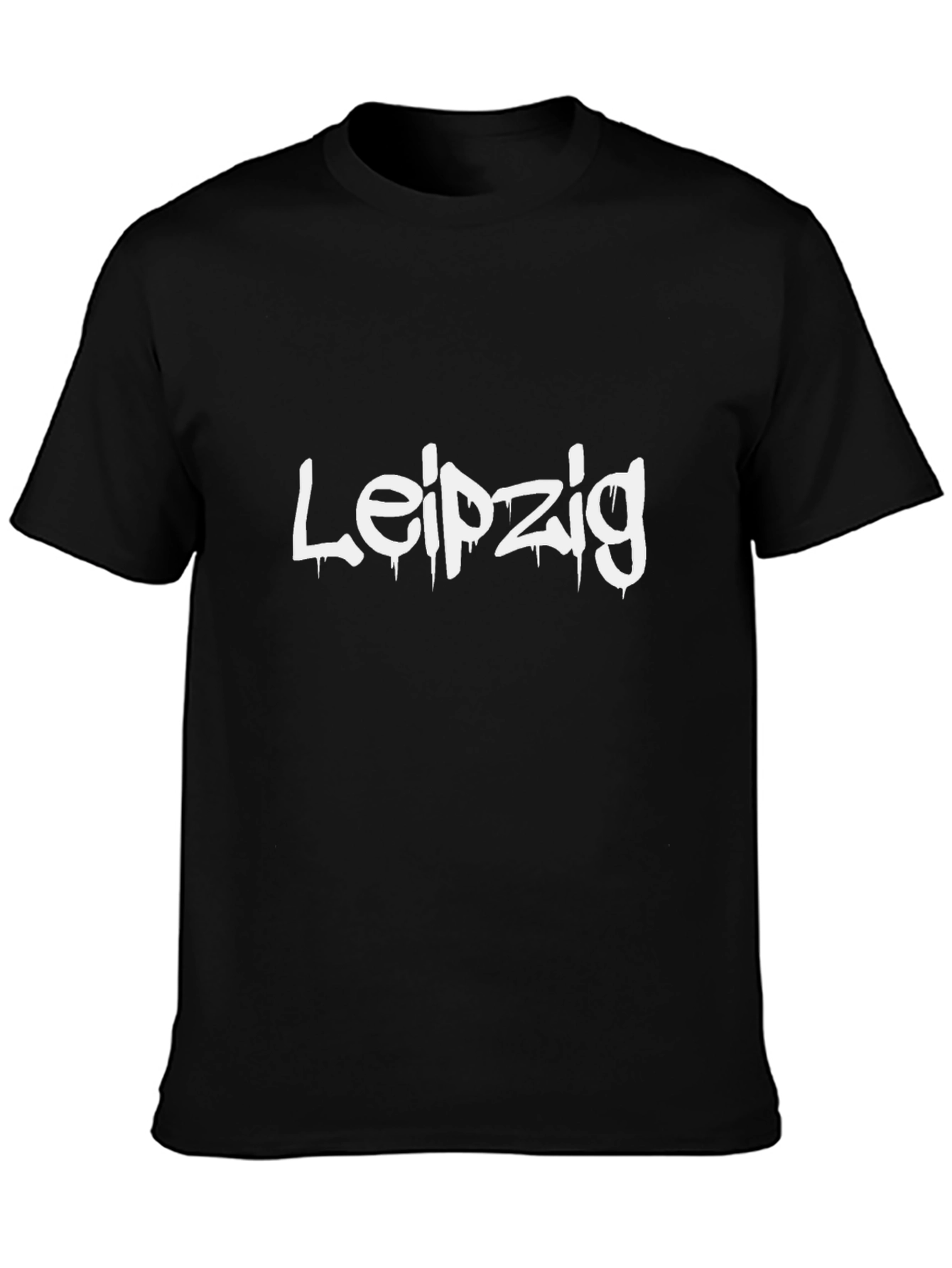 Leipzig Graphic Tee - Urban Style Black T-Shirt