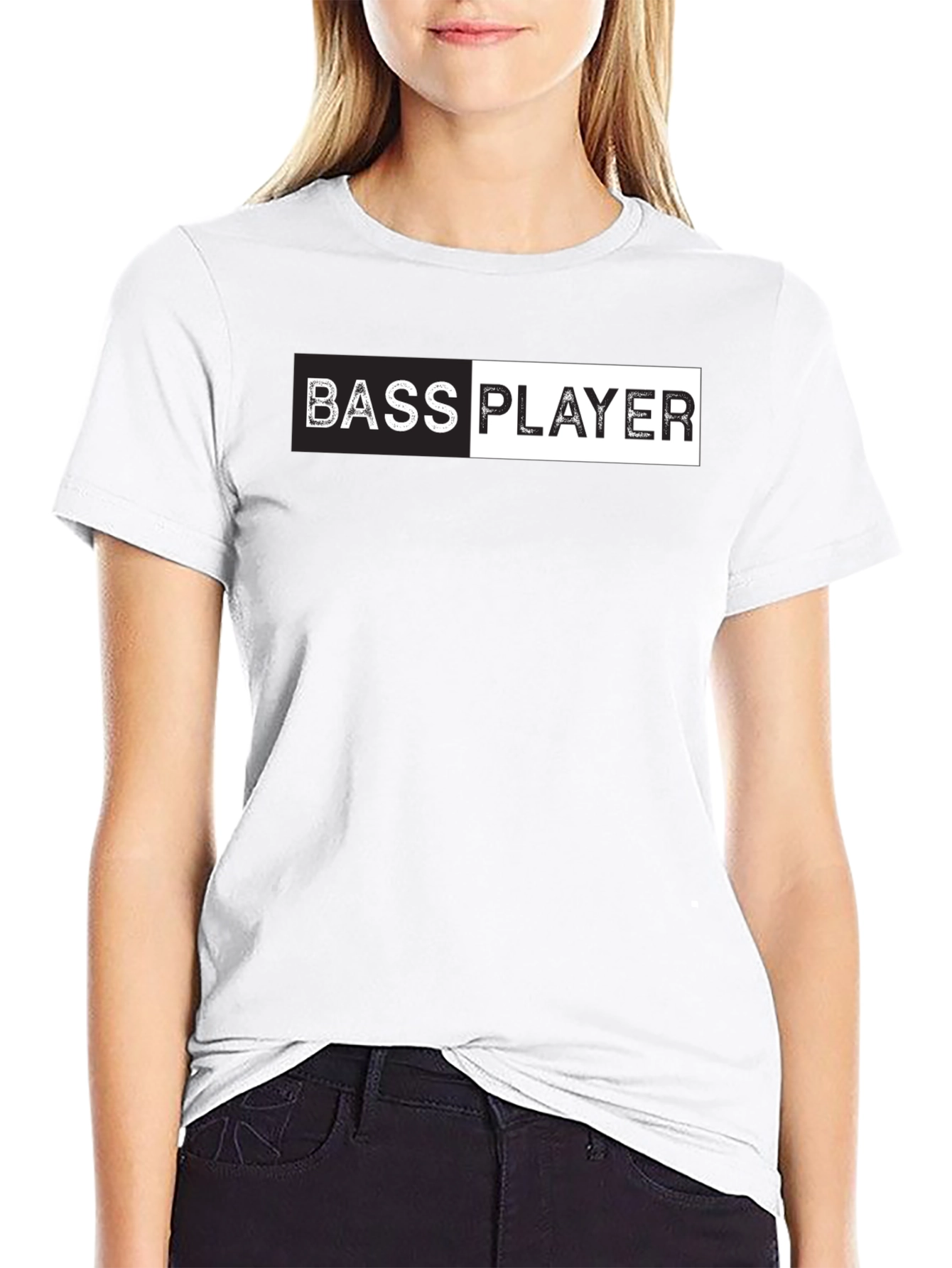 Bass Player Graphic Tee - Black