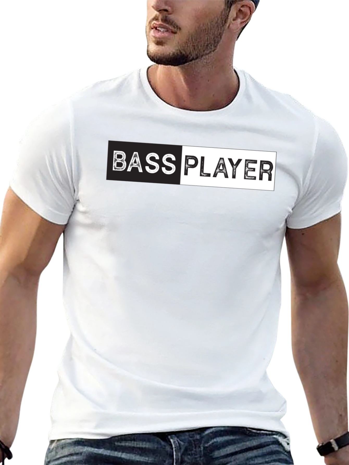 Bass Player Graphic Tee - Black