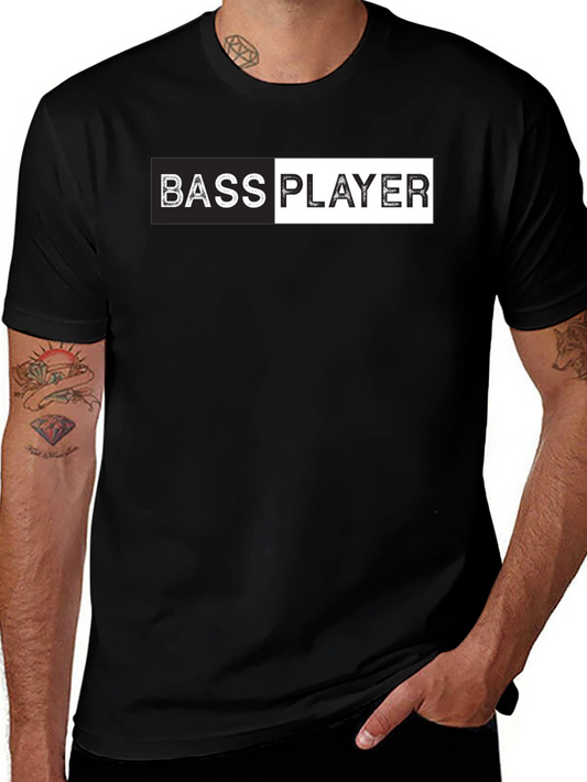 Bass Player Graphic Tee - Black