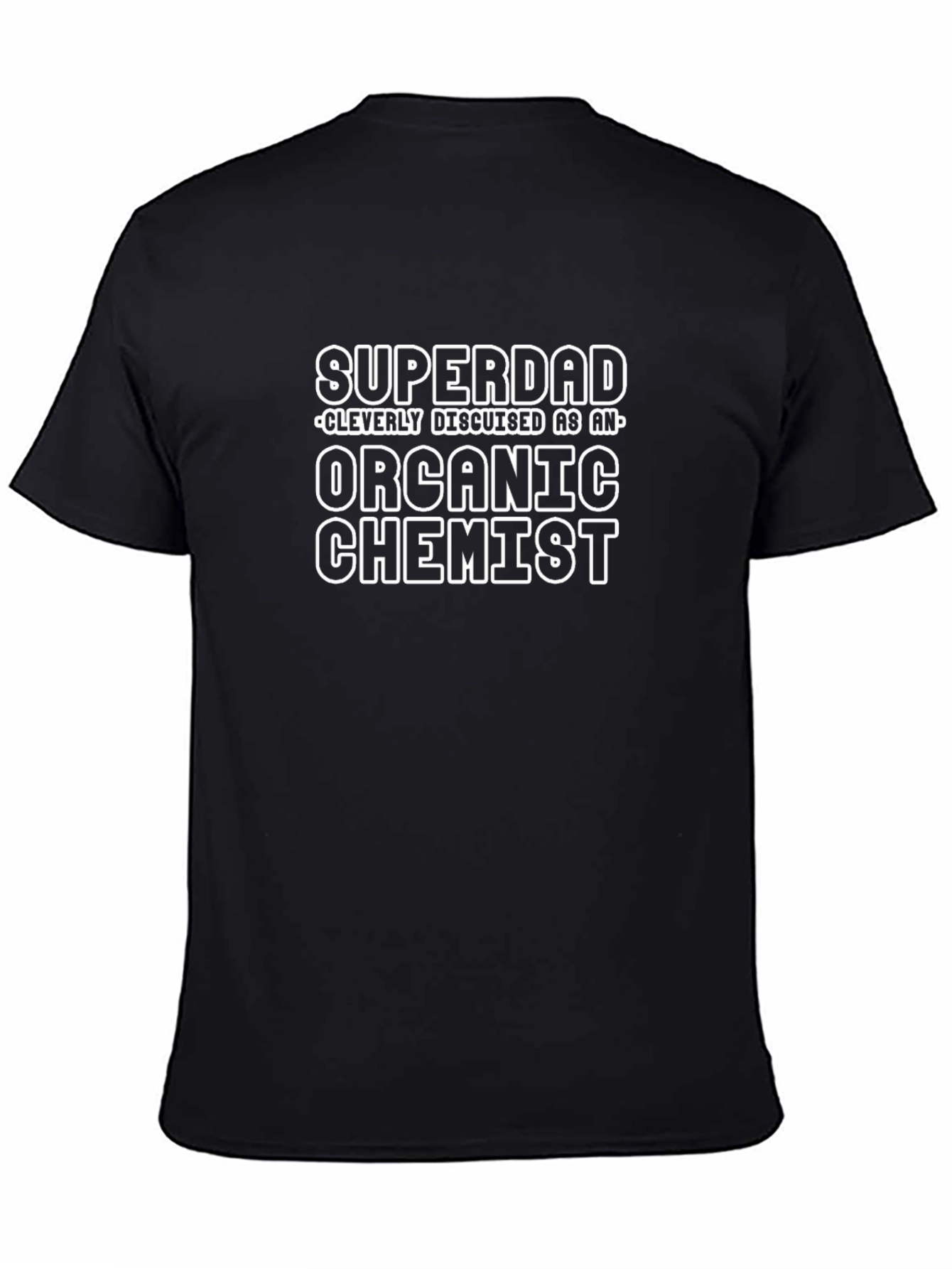 Superdad Organic Chemist Black Graphic T-Shirt