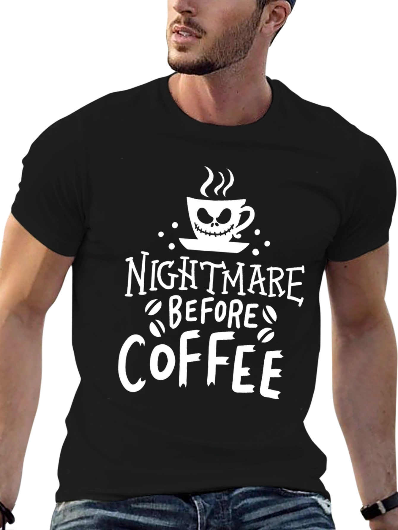 Nightmare Before Coffee T-Shirt - Spooky Season Style
