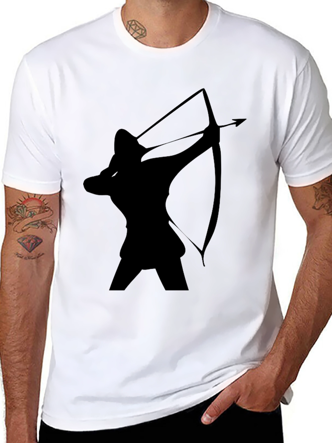 Archer Silhouette Black T-Shirt