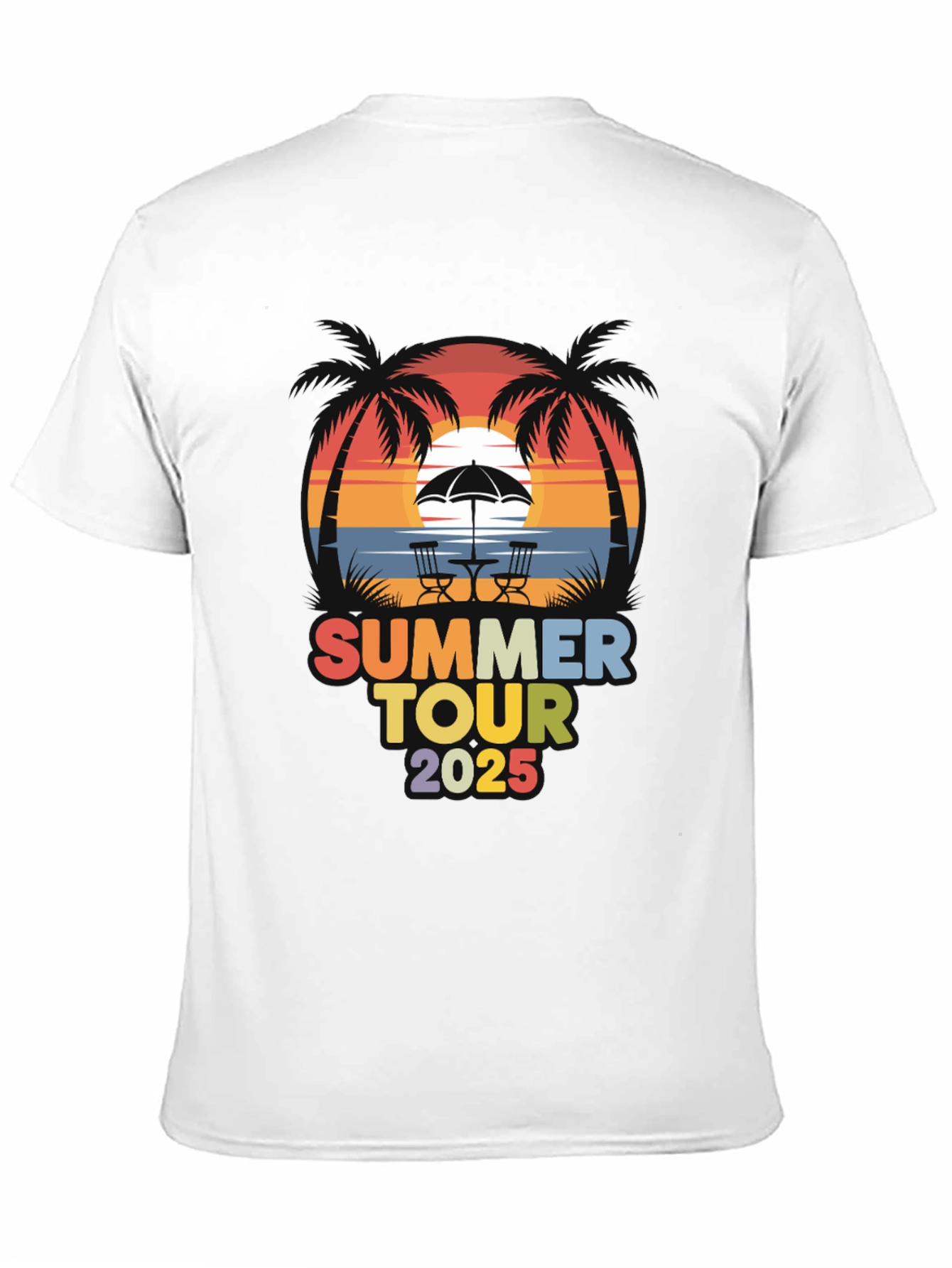 Summer Tour 2025 Black Graphic Tee