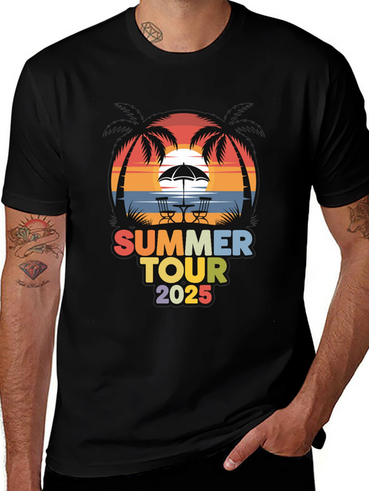 Summer Tour 2025 Black Graphic Tee
