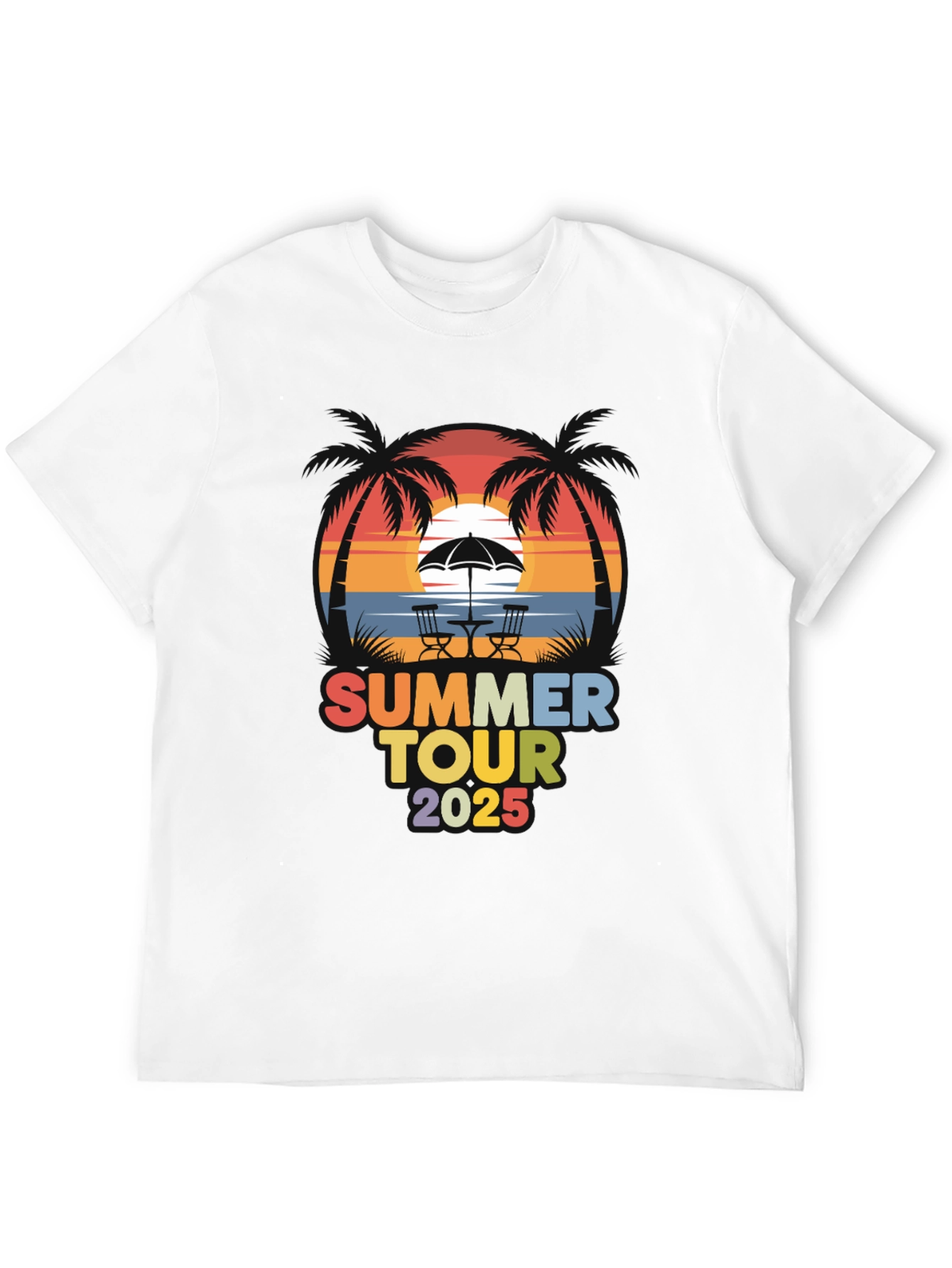 Summer Tour 2025 Black Graphic Tee