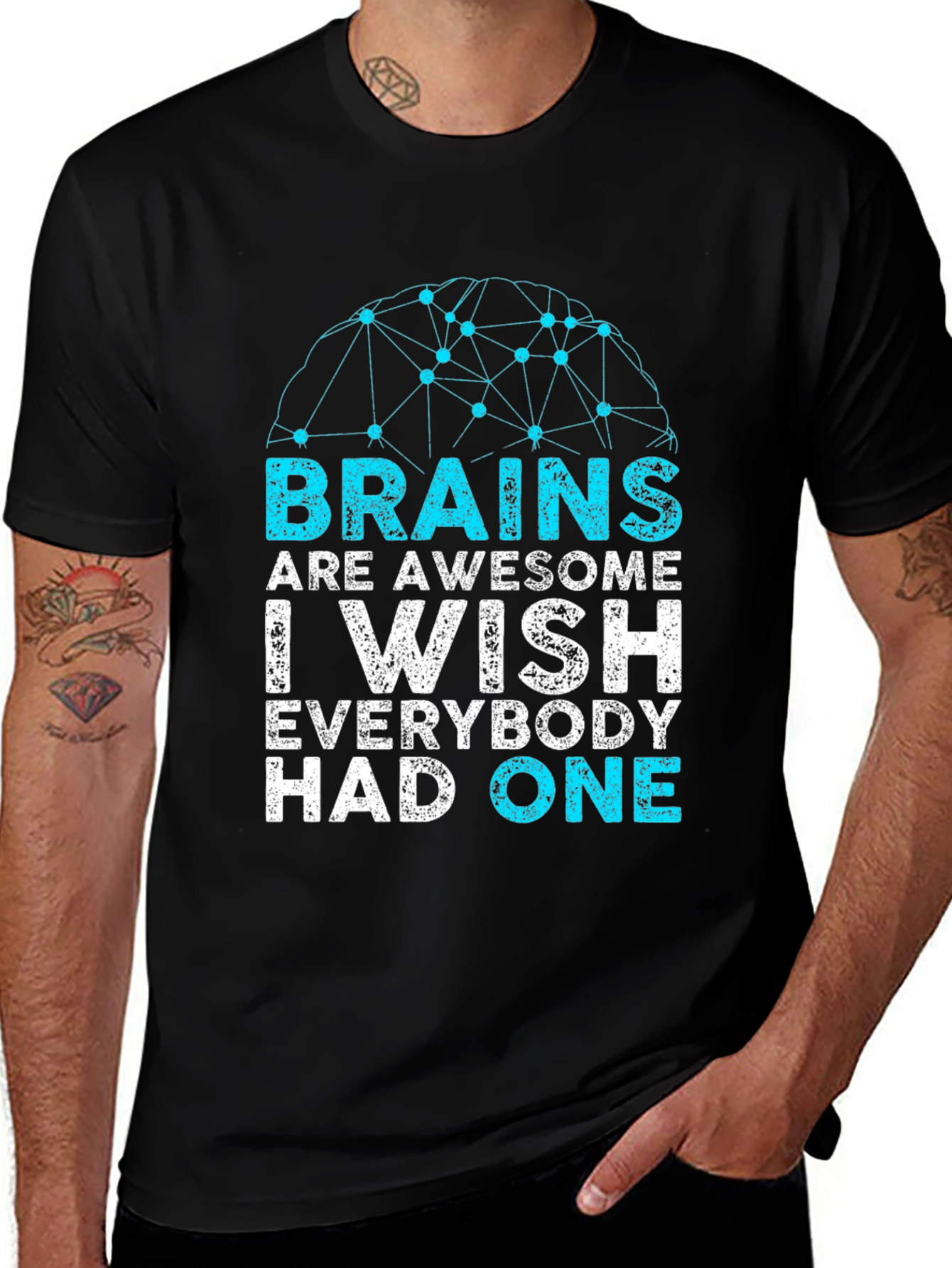 Brains Are Awesome Graphic T-Shirt