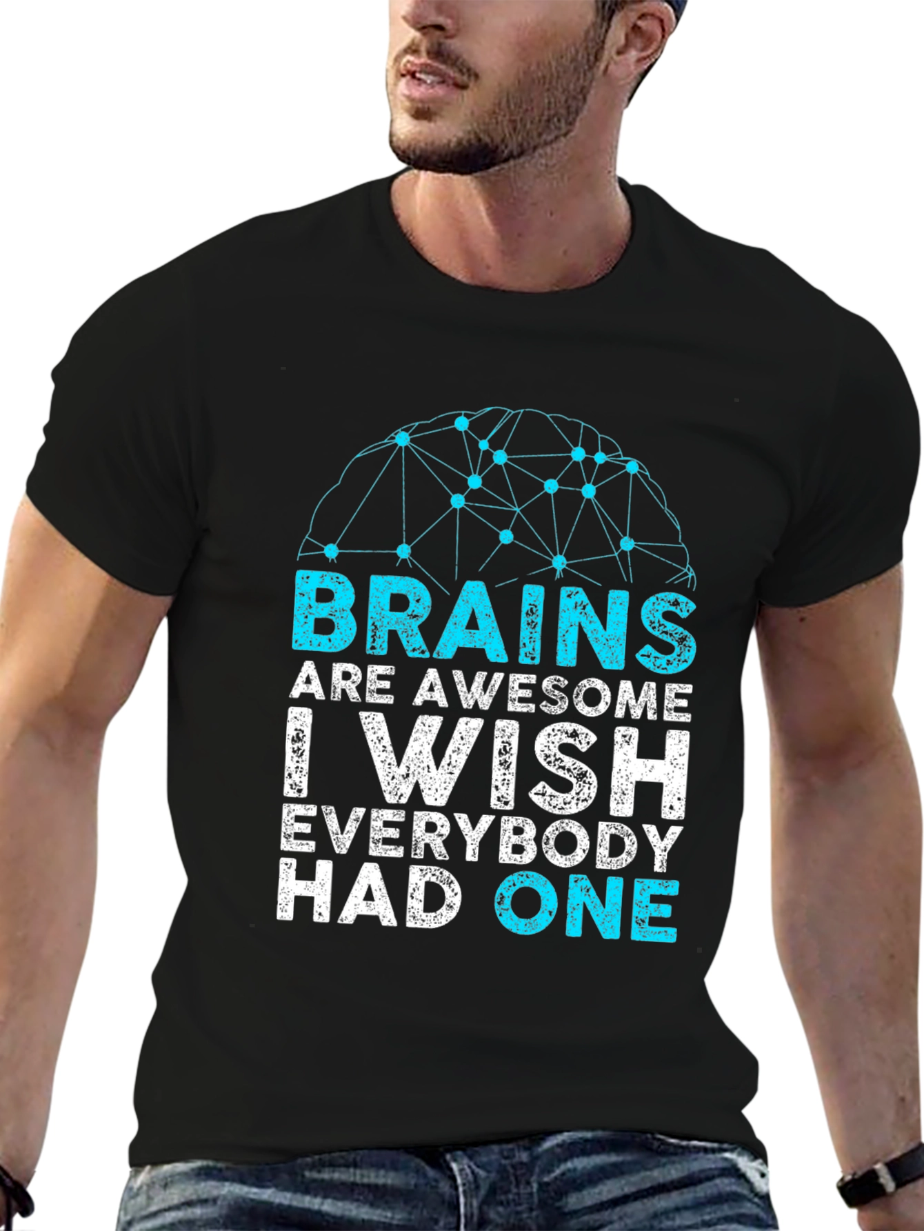 Brains Are Awesome Graphic T-Shirt