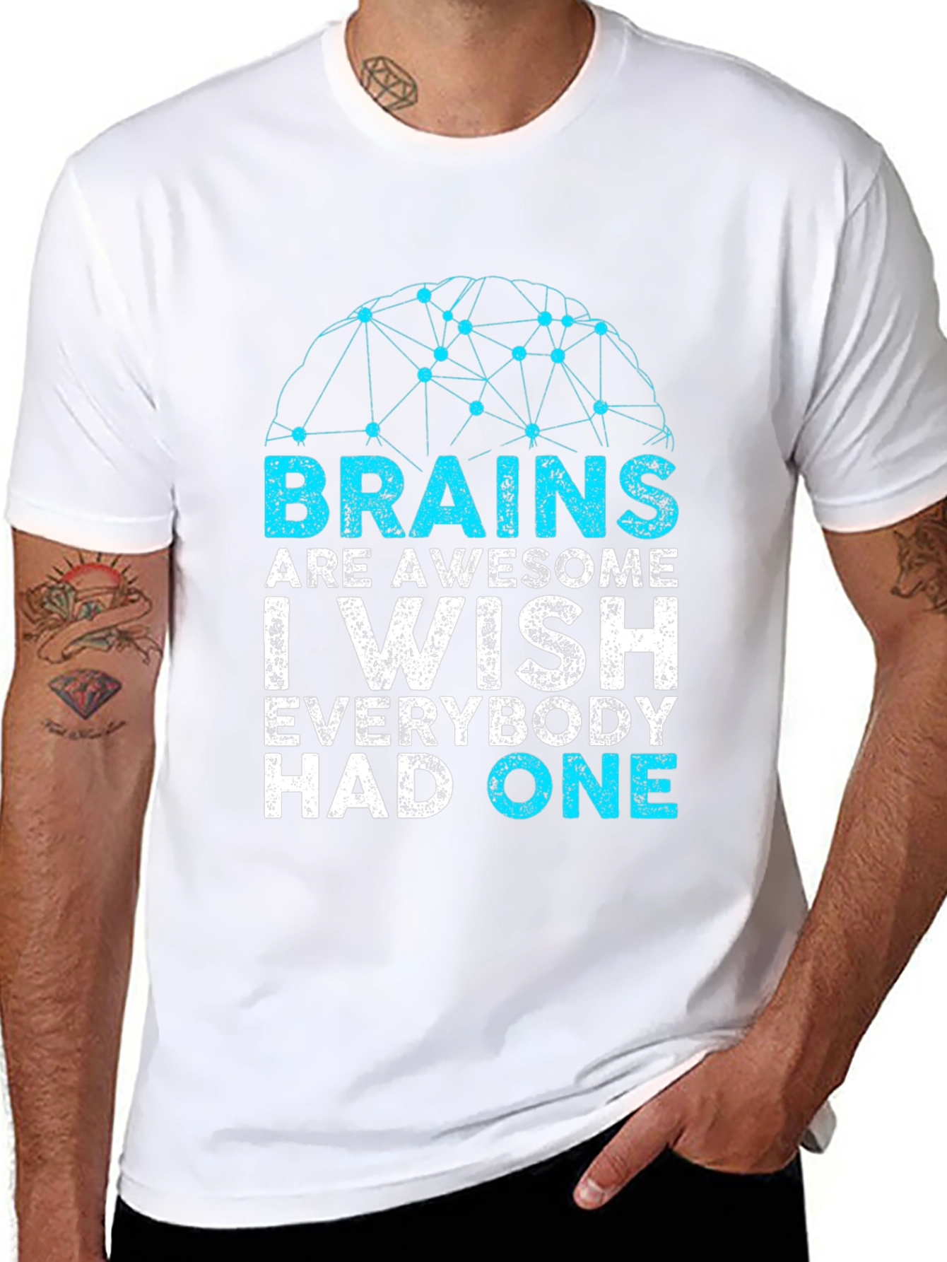 Brains Are Awesome Graphic T-Shirt