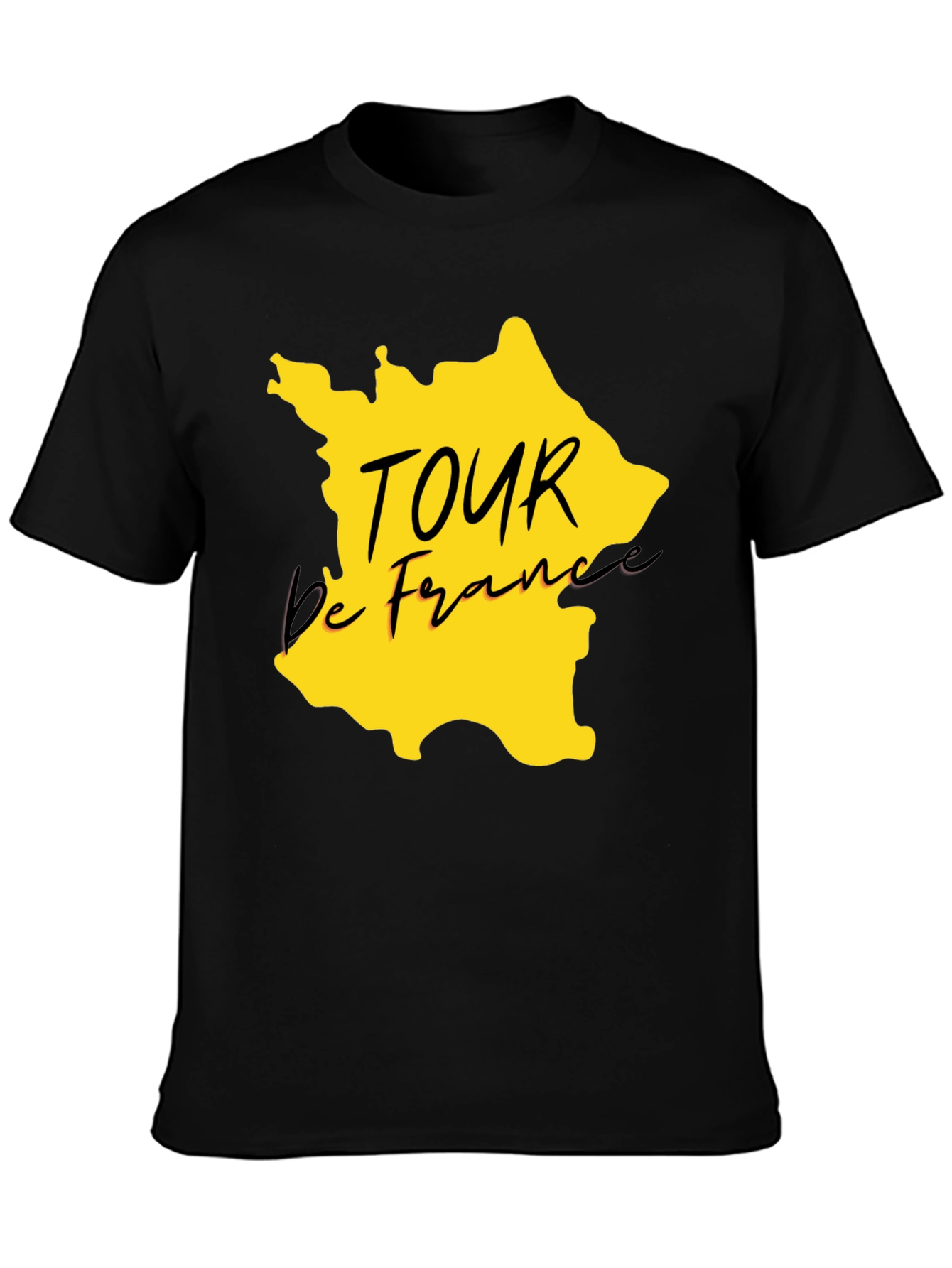 Tour de France Graphic T-Shirt - Black Cotton Tee