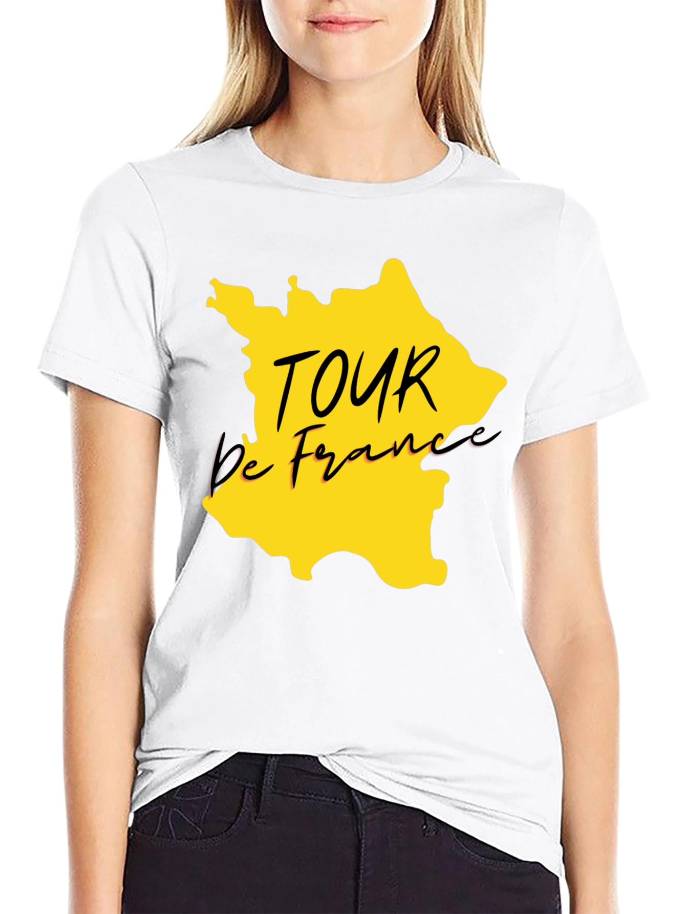 Tour de France Graphic T-Shirt - Black Cotton Tee