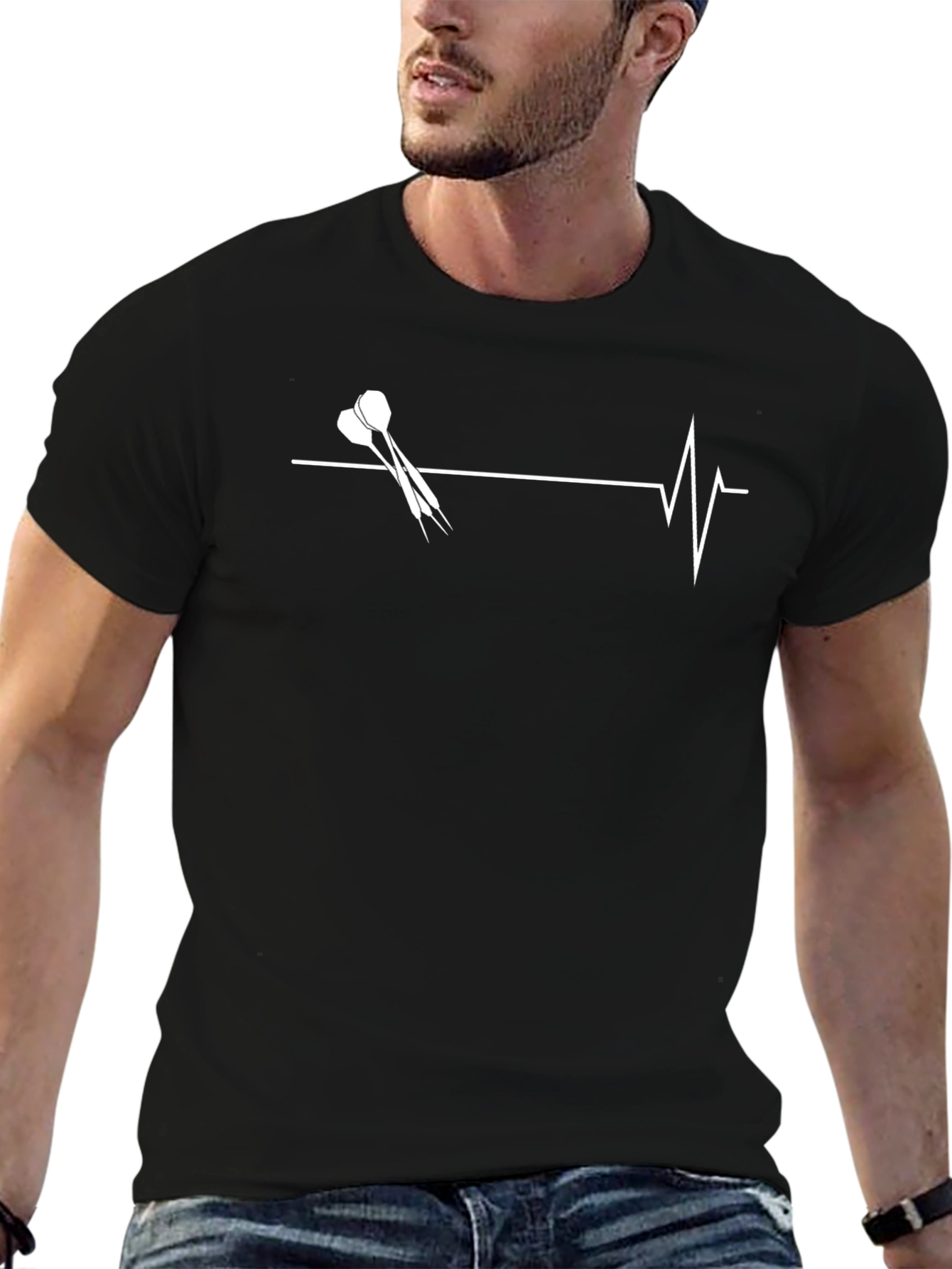 Darts Heartbeat T-Shirt | Dart Player Tee