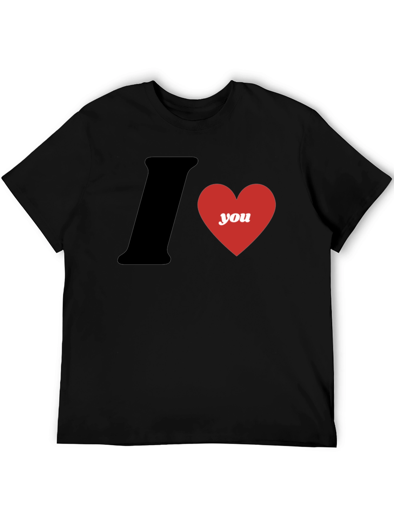 I Heart You Graphic T-Shirt - Black