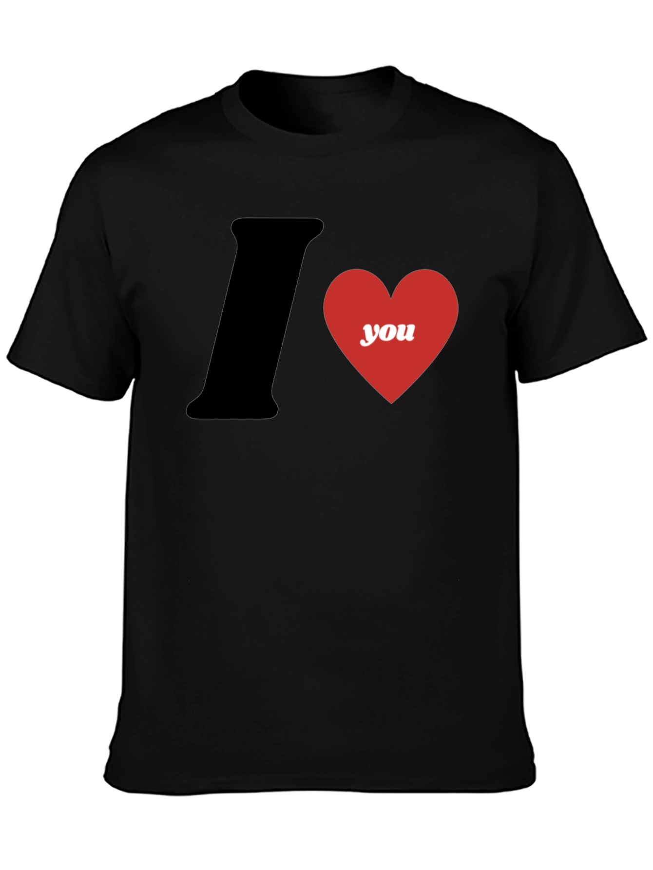 I Heart You Graphic T-Shirt - Black