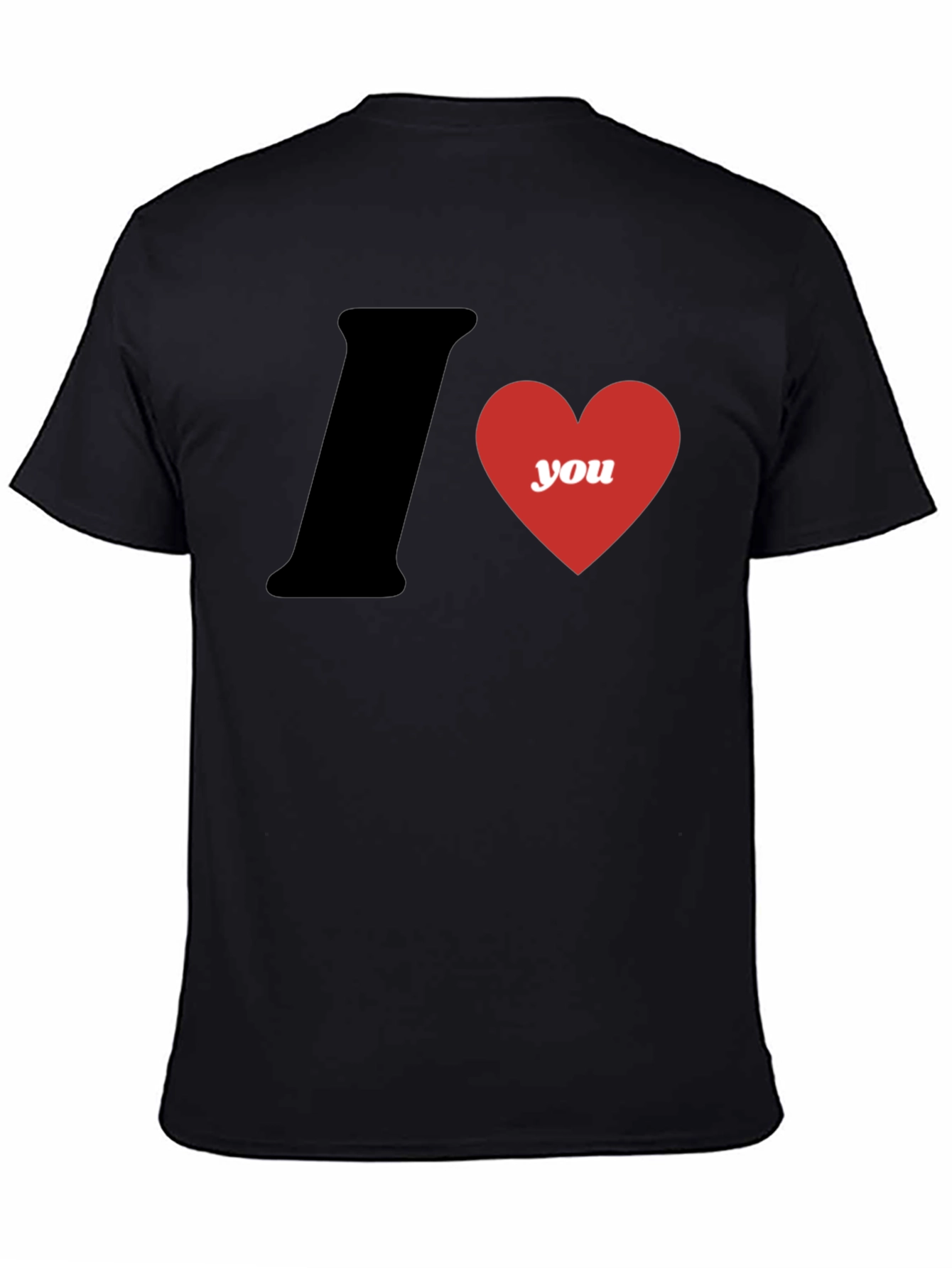 I Heart You Graphic T-Shirt - Black