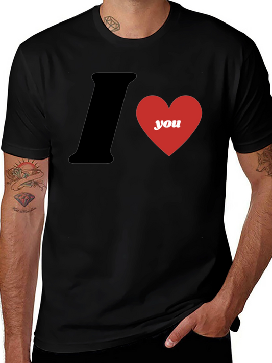 I Heart You Graphic T-Shirt - Black