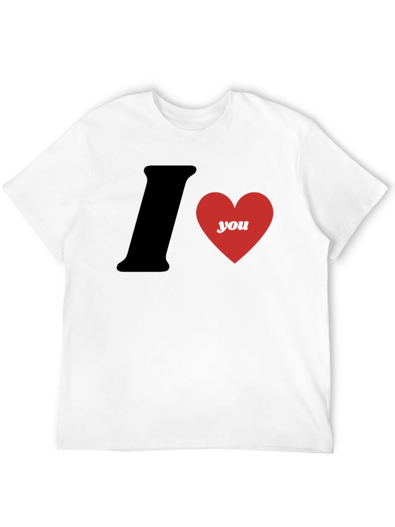 I Heart You Graphic T-Shirt - Black