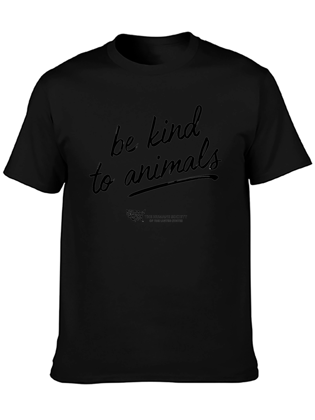 Be Kind to Animals Black T-Shirt