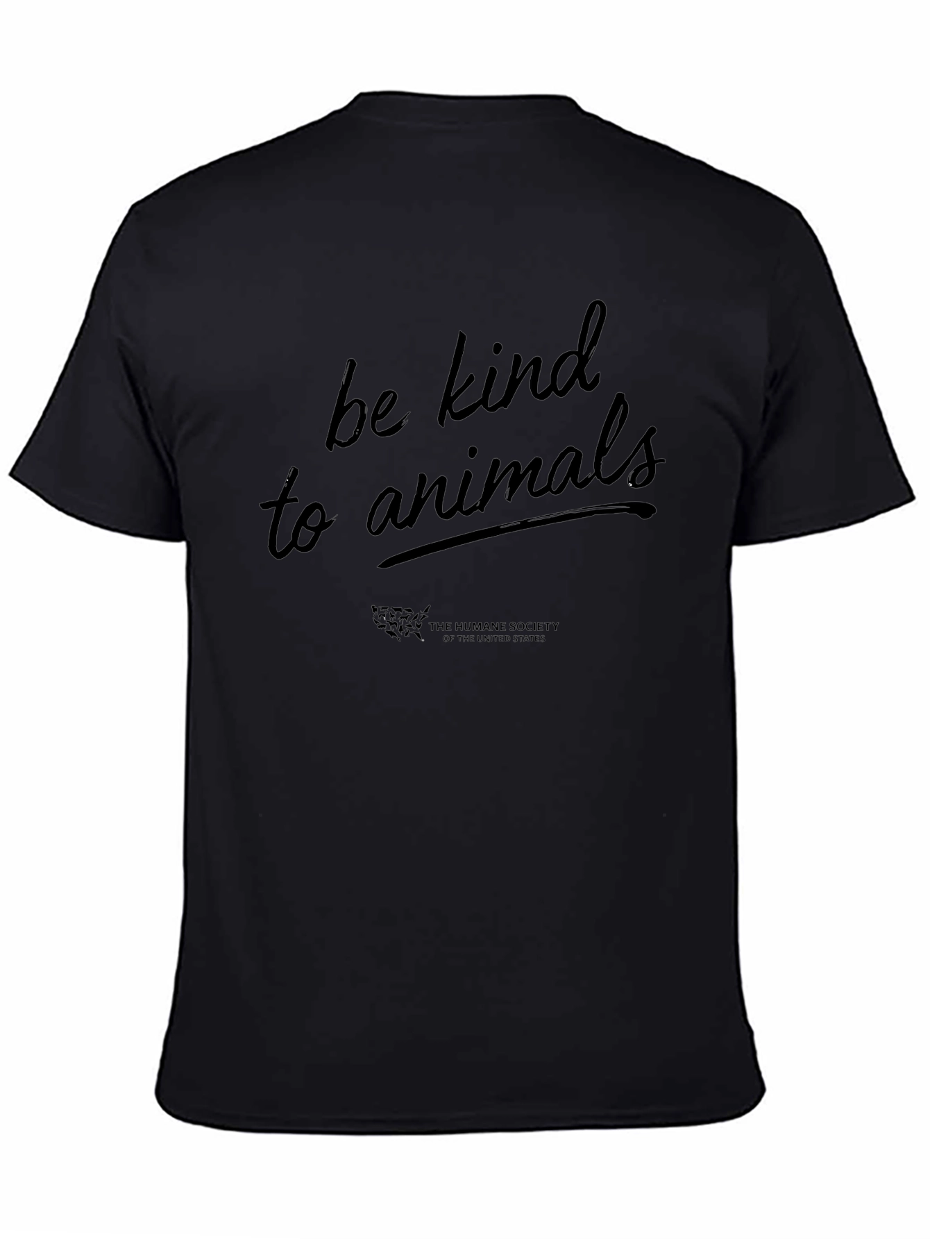 Be Kind to Animals Black T-Shirt