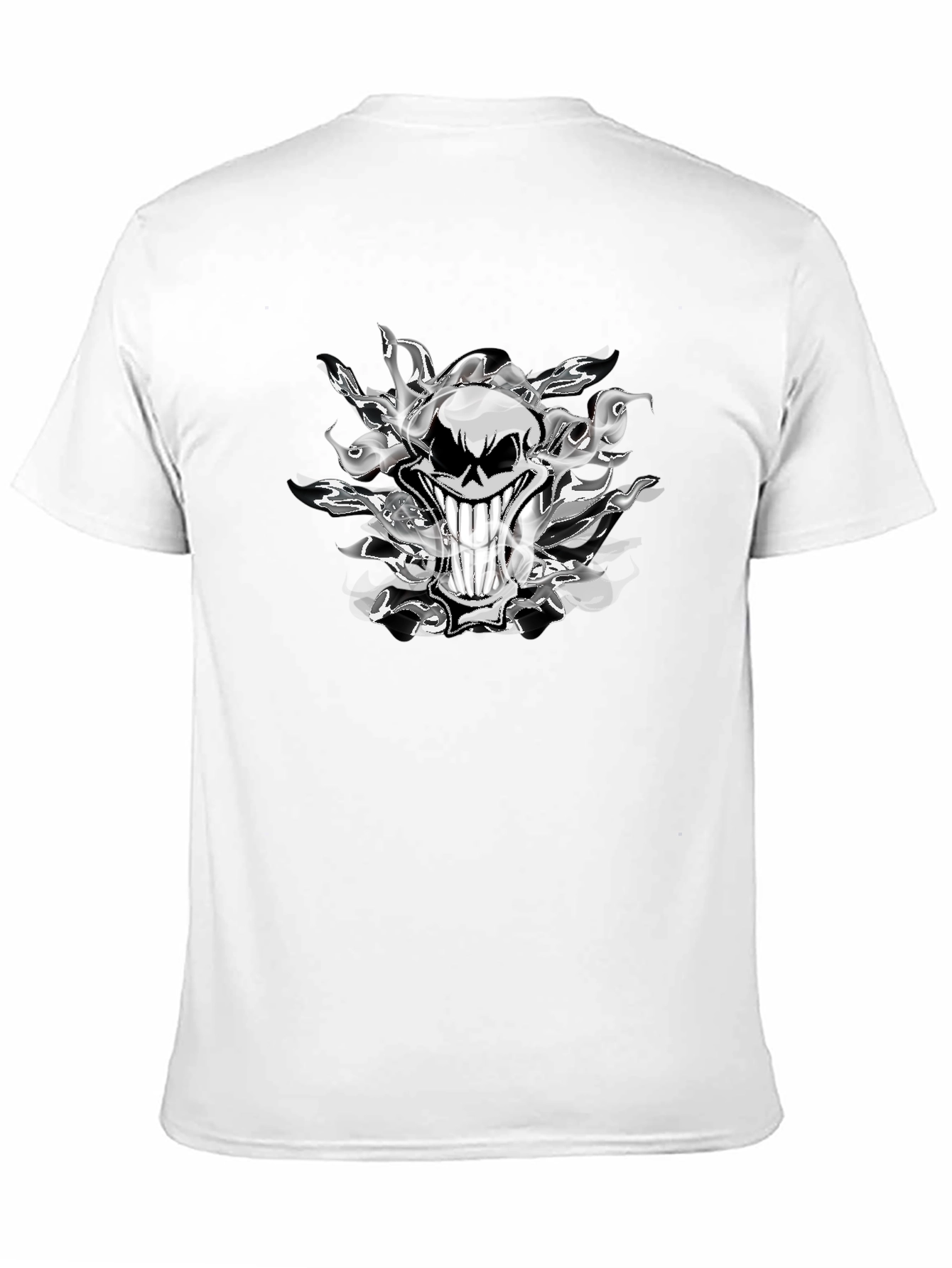 Smoked Skull Graphic Tee - Mens Black T-Shirt