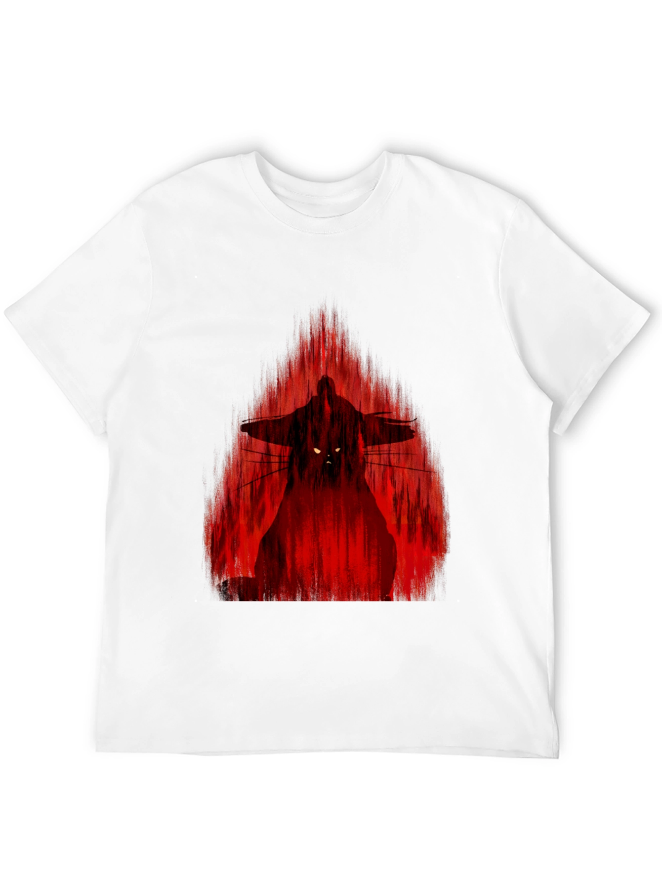 Samurai Warrior Graphic Print Black T-Shirt
