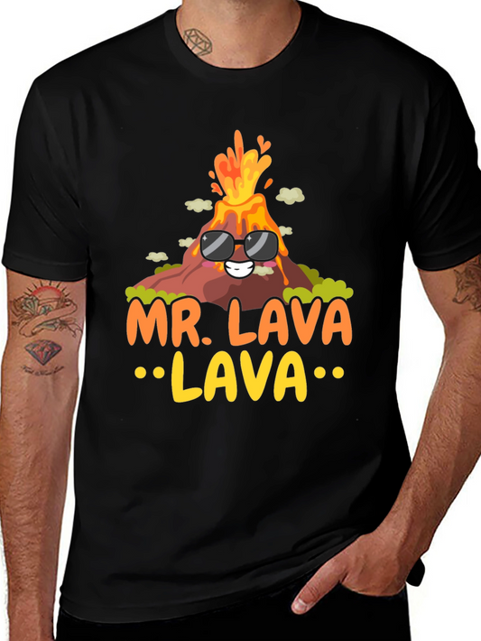 Mr. Lava Volcano T-Shirt - Cool Graphic Tee