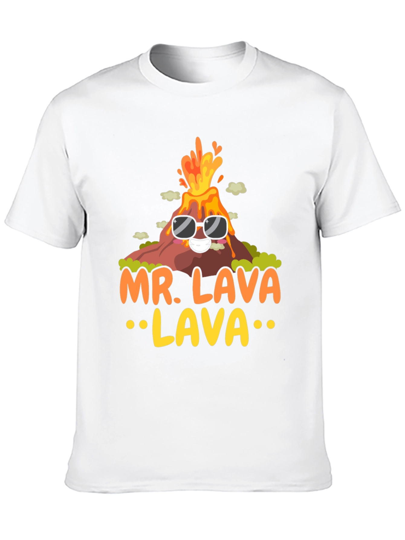 Mr. Lava Volcano T-Shirt - Cool Graphic Tee