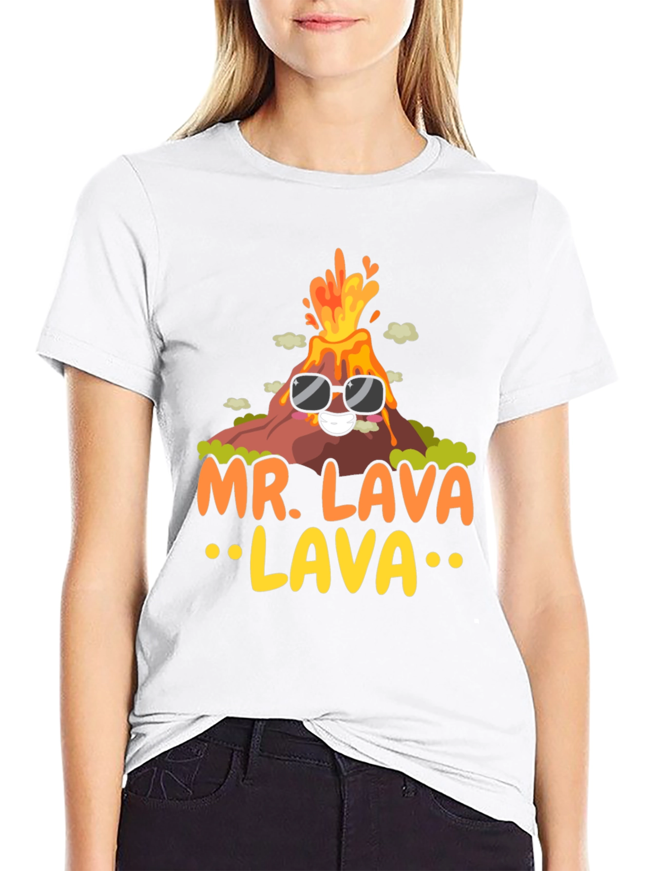 Mr. Lava Volcano T-Shirt - Cool Graphic Tee
