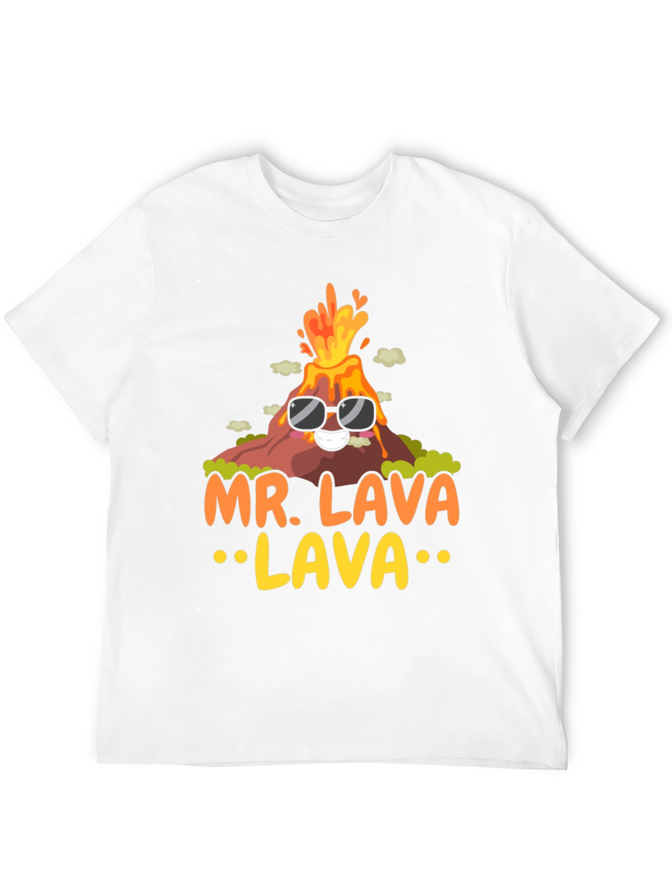 Mr. Lava Volcano T-Shirt - Cool Graphic Tee