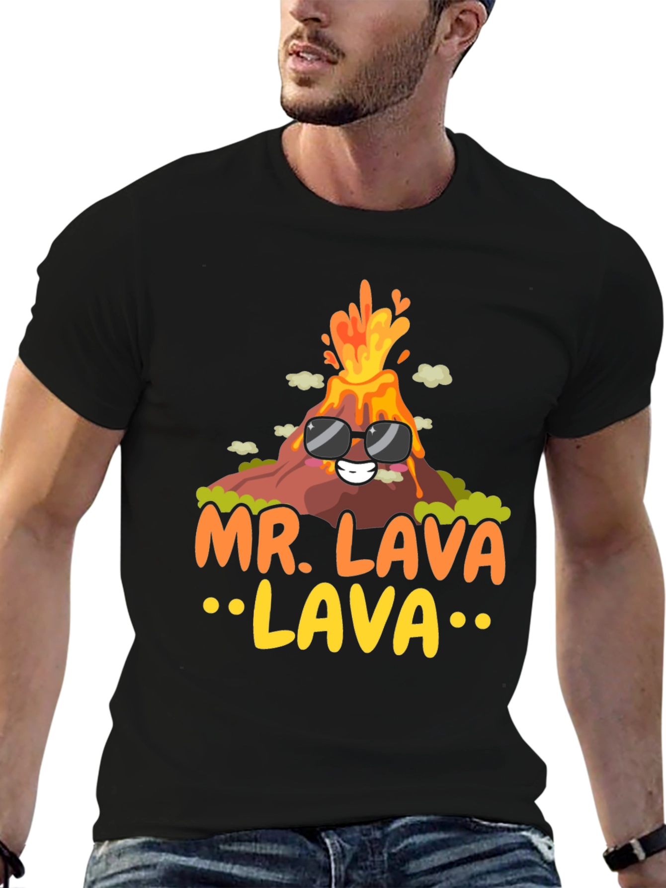 Mr. Lava Volcano T-Shirt - Cool Graphic Tee