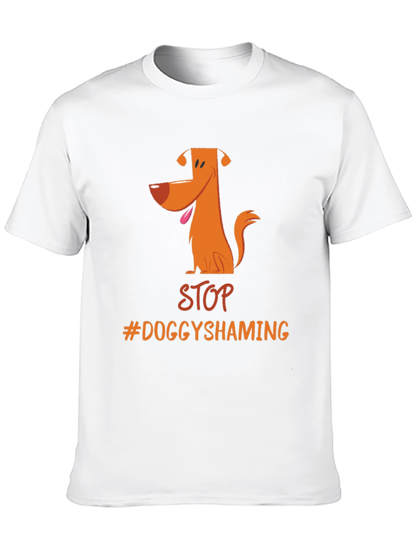 Stop Doggy Shaming T-Shirt - Black Cotton