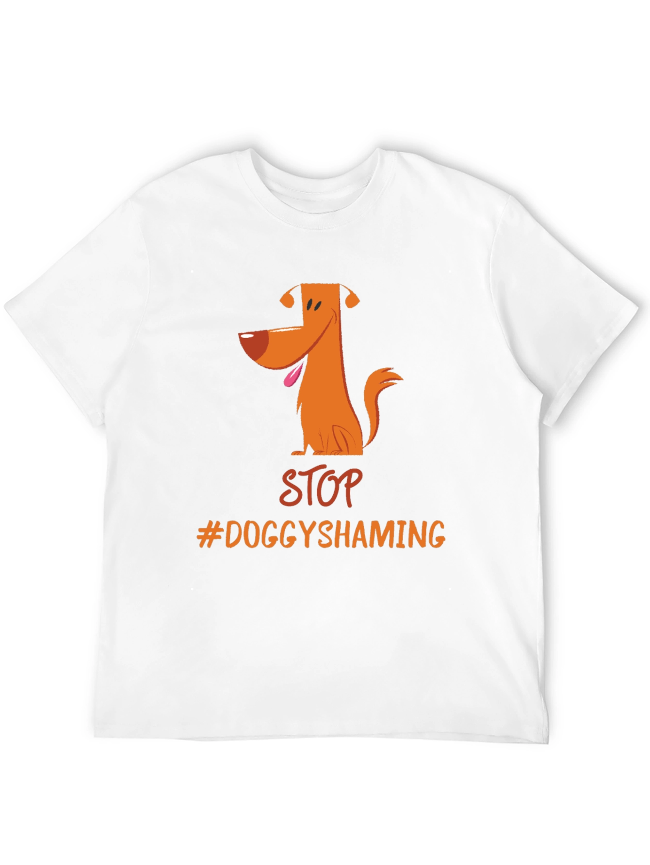 Stop Doggy Shaming T-Shirt - Black Cotton